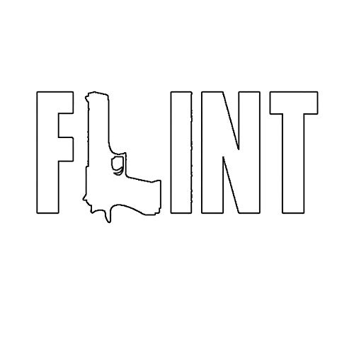 EW Designs Flint Michigan MI Vinyl Decal - 5