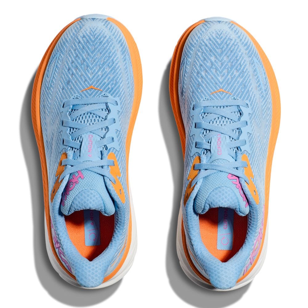 Hoka Women's Clifton 9 Running Shoes - Lightweight Cushioned Sneakers for Road Running, Jogging & Gym Workouts | Perfect for Marathon Training & Everyday Comfort