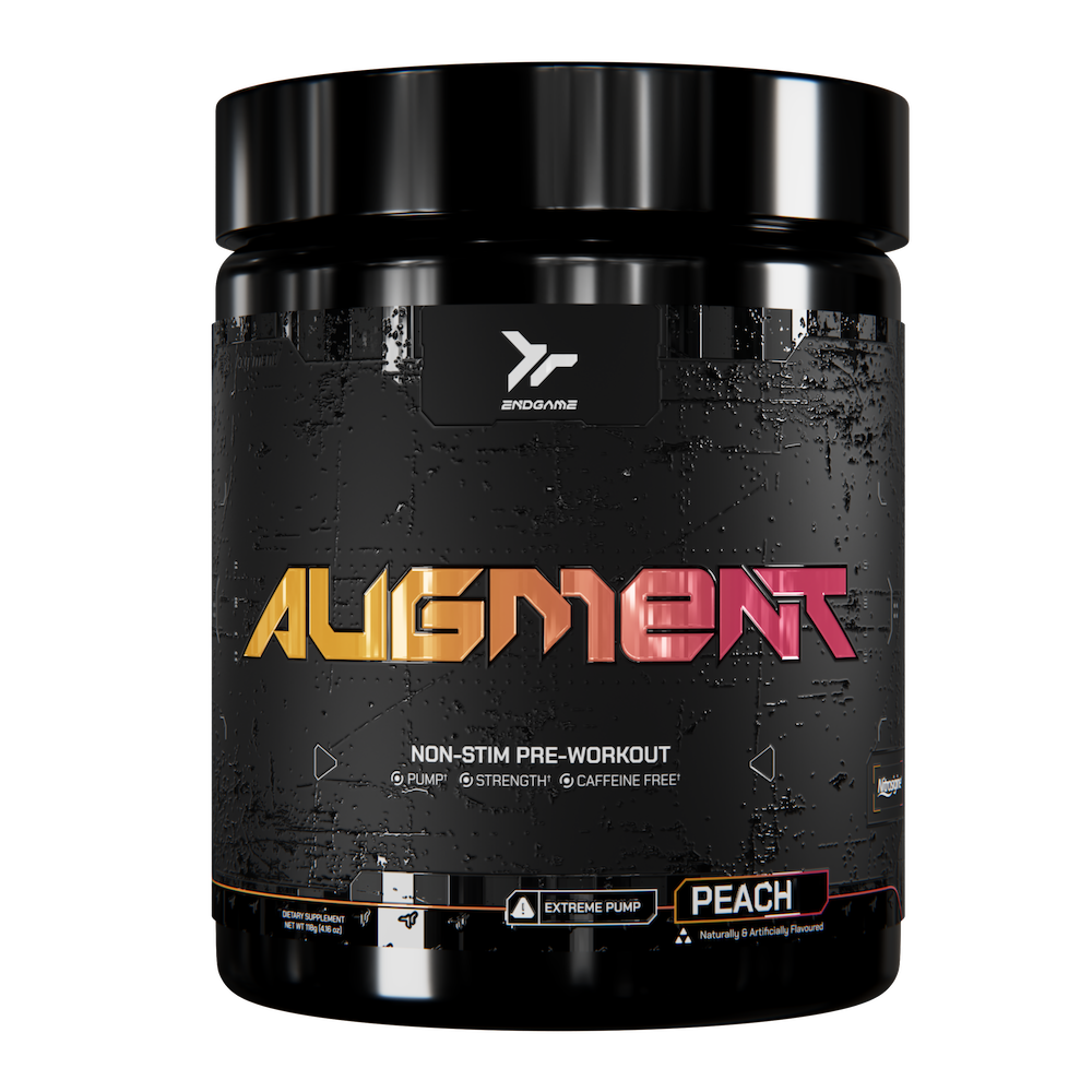 Endgame Augment Non-Stimulant Pre-Workout Powder 118g - Boost Energy & Focus for Gym, Running & Fitness Training