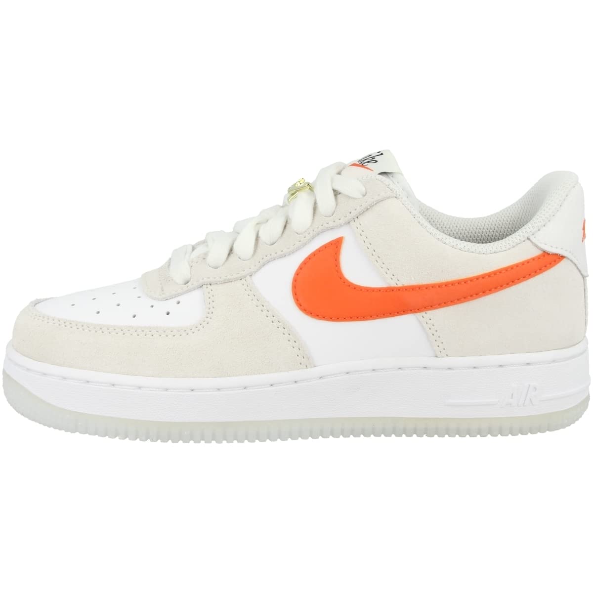Nike Women's WMNS Air Force 1 '07 SE Sneakers - White/Orange/Summit White/Sail - Size 5W - Comfortable Casual Shoes for Women | Perfect for Everyday Wear, Gym, and Street Style Fashion
