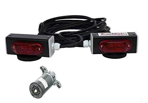 DLR-TB3-7RV TowMate Wired LED Magnetic Tow Lights with 7-Way RV Plug - Waterproof Towing Lights for Trailers, Trucks, Wreckers & Rollbacks | Perfect for Night Towing, Roadside Assistance & Heavy-Duty Hauling