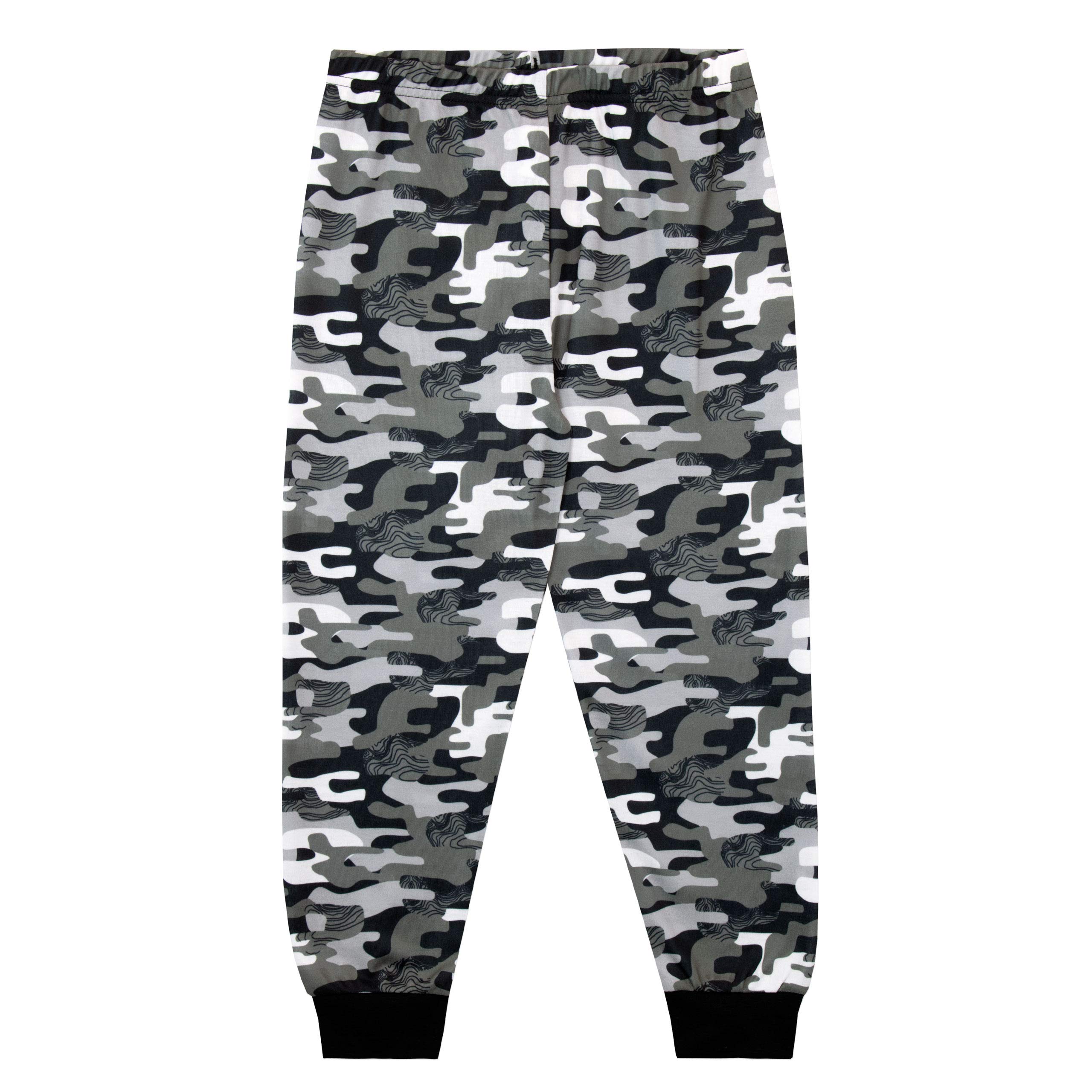 Boys' Camo Skull Print Pajama Set - Soft Cotton Sleepwear for Kids - Perfect for Bedtime, Sleepovers & Cozy Nights at Home