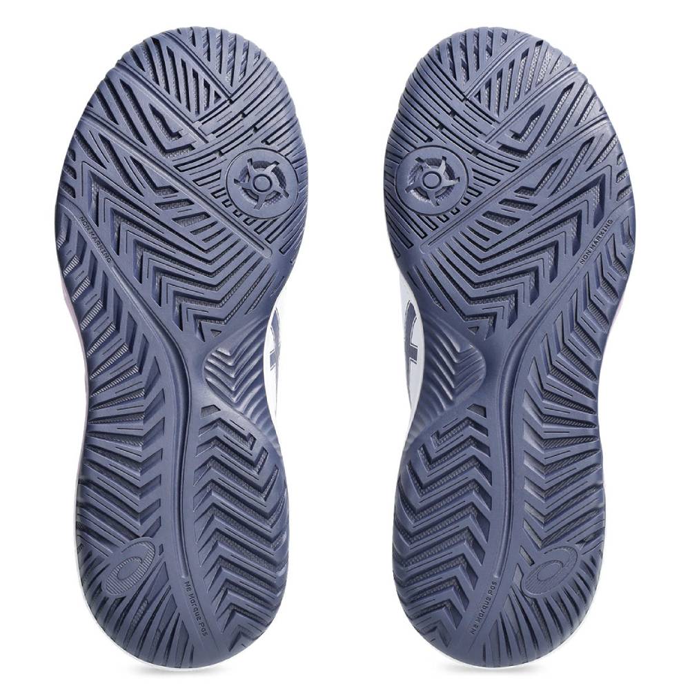 ASICS Gel Dedicate 8 Wide Women's Tennis Shoes - White/Indigo Fog - Comfort & Support for Court Performance | Perfect for Tennis, Pickleball & Casual Wear