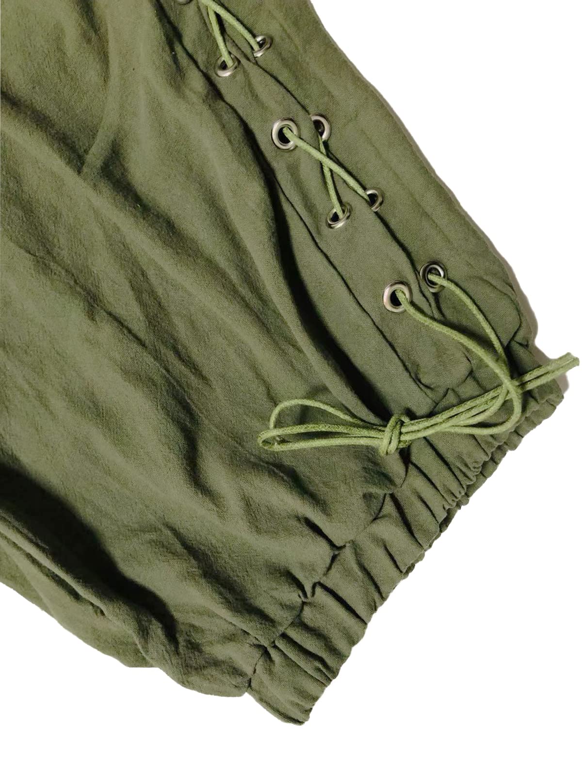 **Men's Pirate Shorts - Medieval Viking Navigator Renaissance Banded Pants - Gothic Linen Costume Shorts for Cosplay, LARP & Historical Reenactment**