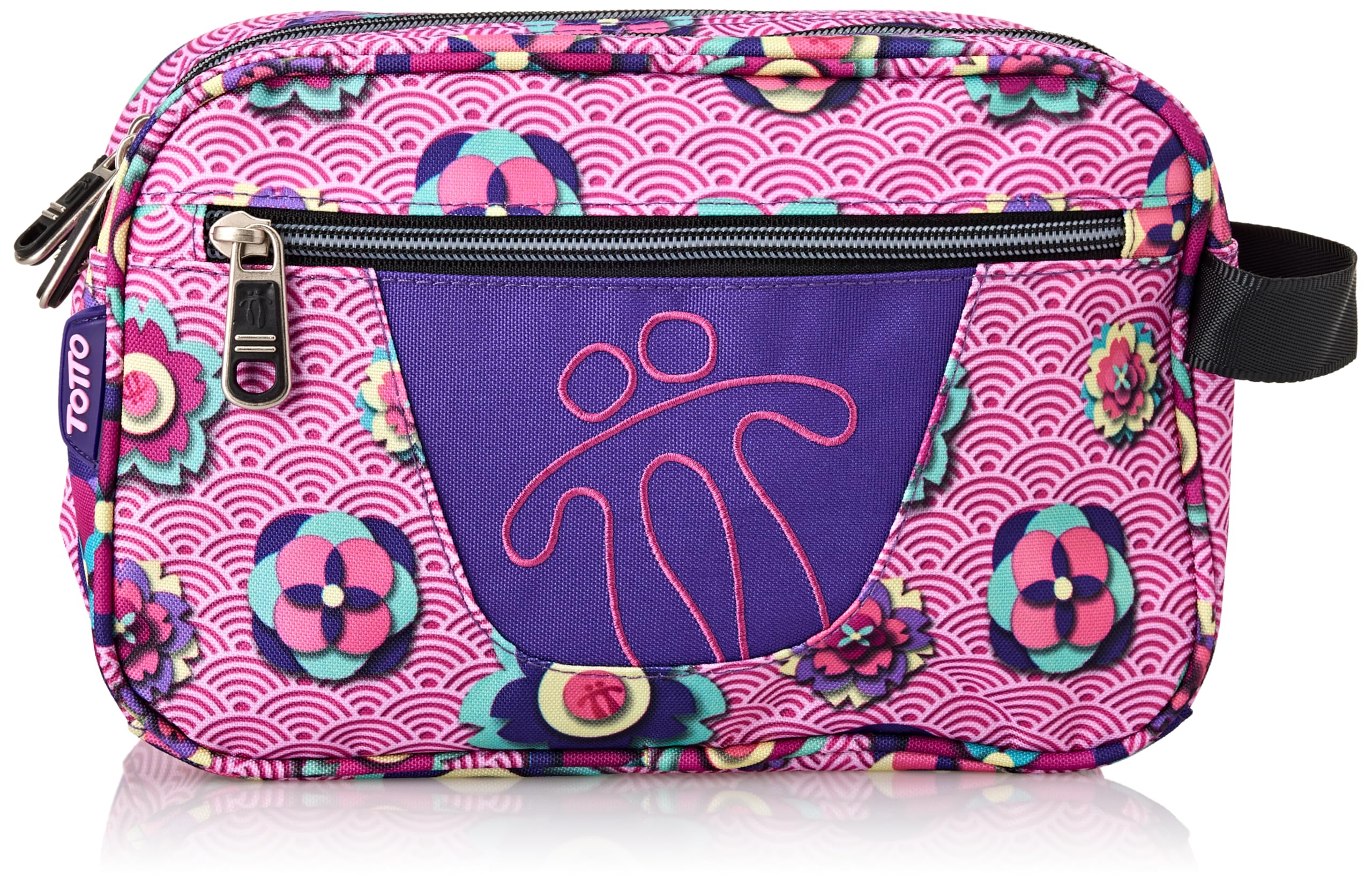 TOTTO Multifunctional Plastic Makeup Pouch - 20cm Waterproof Cosmetic Bag with 15 Color Options - Perfect for Travel, Gym & Daily Organizer (Multicolor)