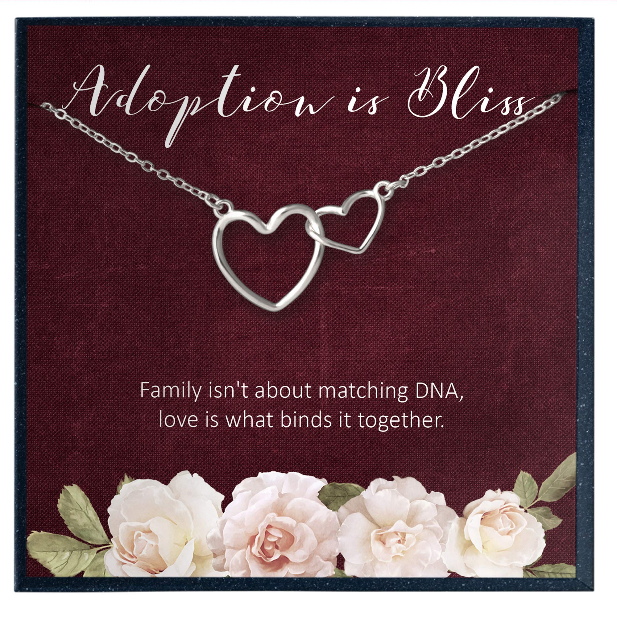Adoption Necklace for Mom - Heartfelt Gift for Adoptive Mothers, Parents & Children | Meaningful Jewelry for Adoption Day, Mother's Day & Special Family Moments