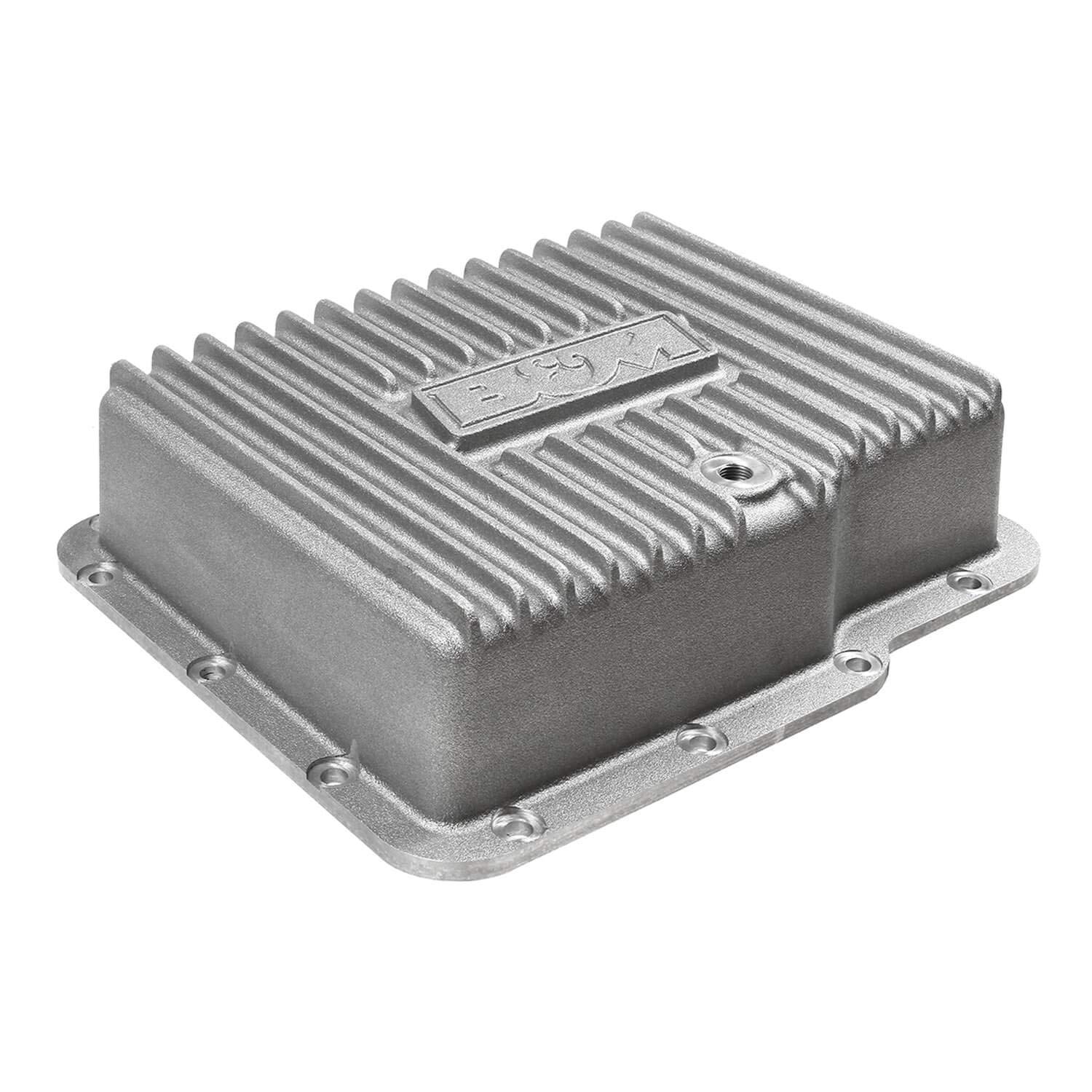 B&M 70280 Deep Cast Aluminum Transmission Pan - Heavy Duty Replacement for Trucks & SUVs - Perfect for Off-Road & Towing Applications