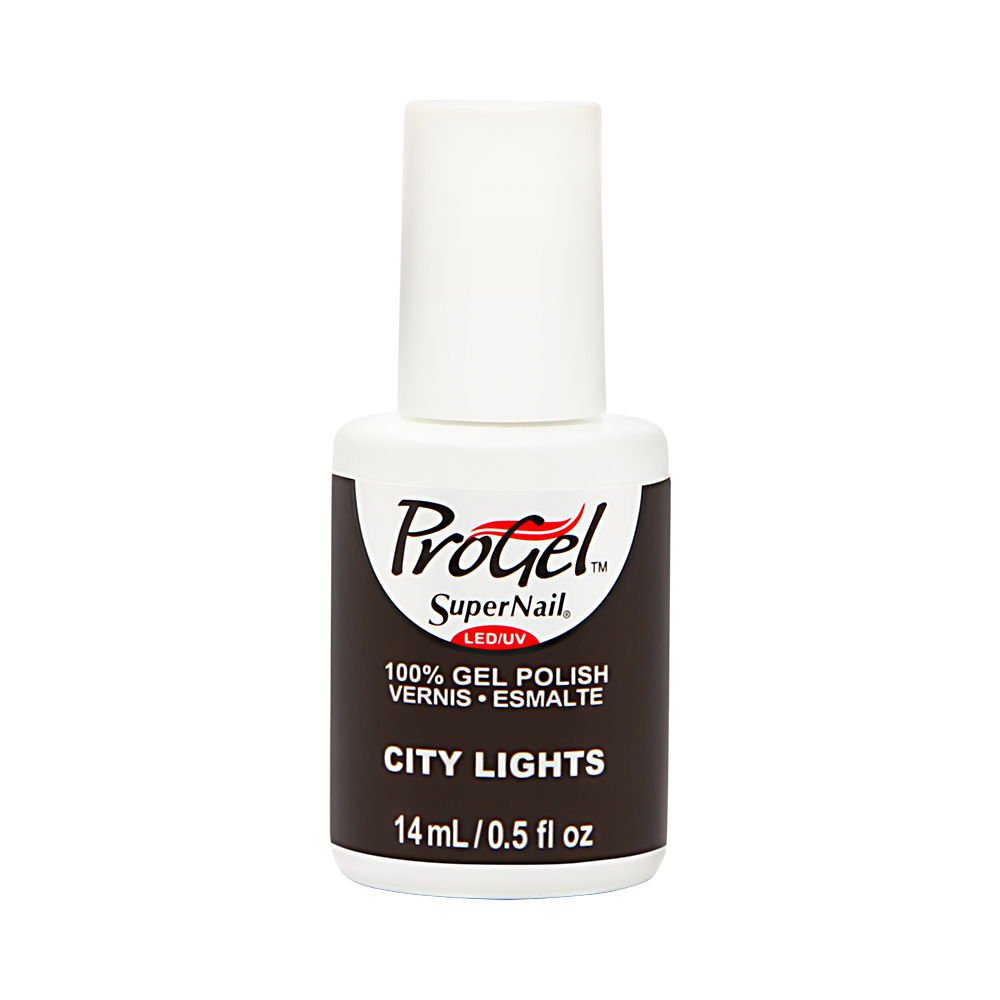 Supernail Gel Polish for Nails - City Lights Shimmer (0.5 Fl Oz) | Long-Lasting UV/LED Nail Polish for Salon-Quality Manicures at Home | Perfect for Parties, Weddings & Special Occasions