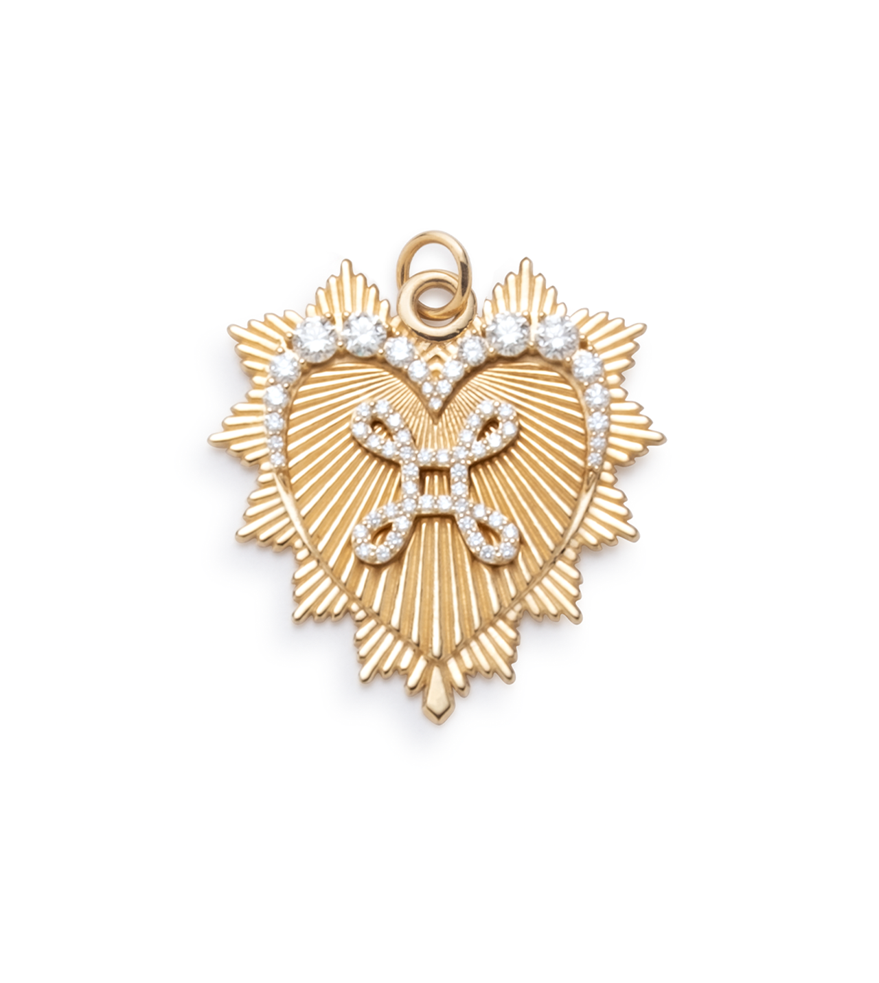 Pave True Love Knot Pendant - Graduated Diamond Heart Necklace for Women | Perfect Gift for Anniversary, Valentine's Day & Romantic Occasions