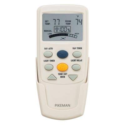 Hampton Bay Ceiling Fan Remote Control Replacement - Thermostatic LCD with Timer (Model FAN-9T L3HFAN-9T) - Perfect for Bedroom, Living Room & Office Cooling