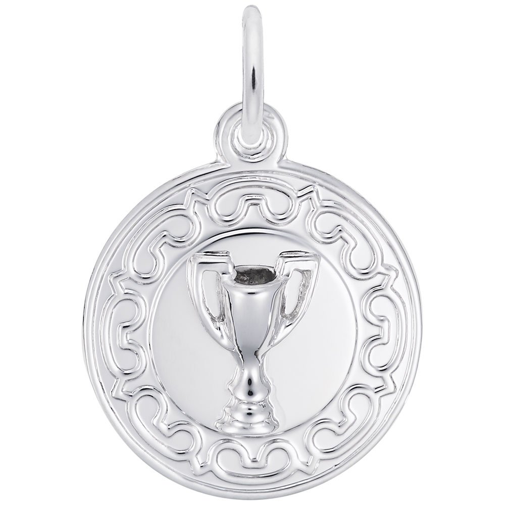 Elegant Trophy Charm Pendant - Sterling Silver & Gold Plated Charms for Bracelets & Necklaces - Perfect for Sports Awards, Gifts & Jewelry Making