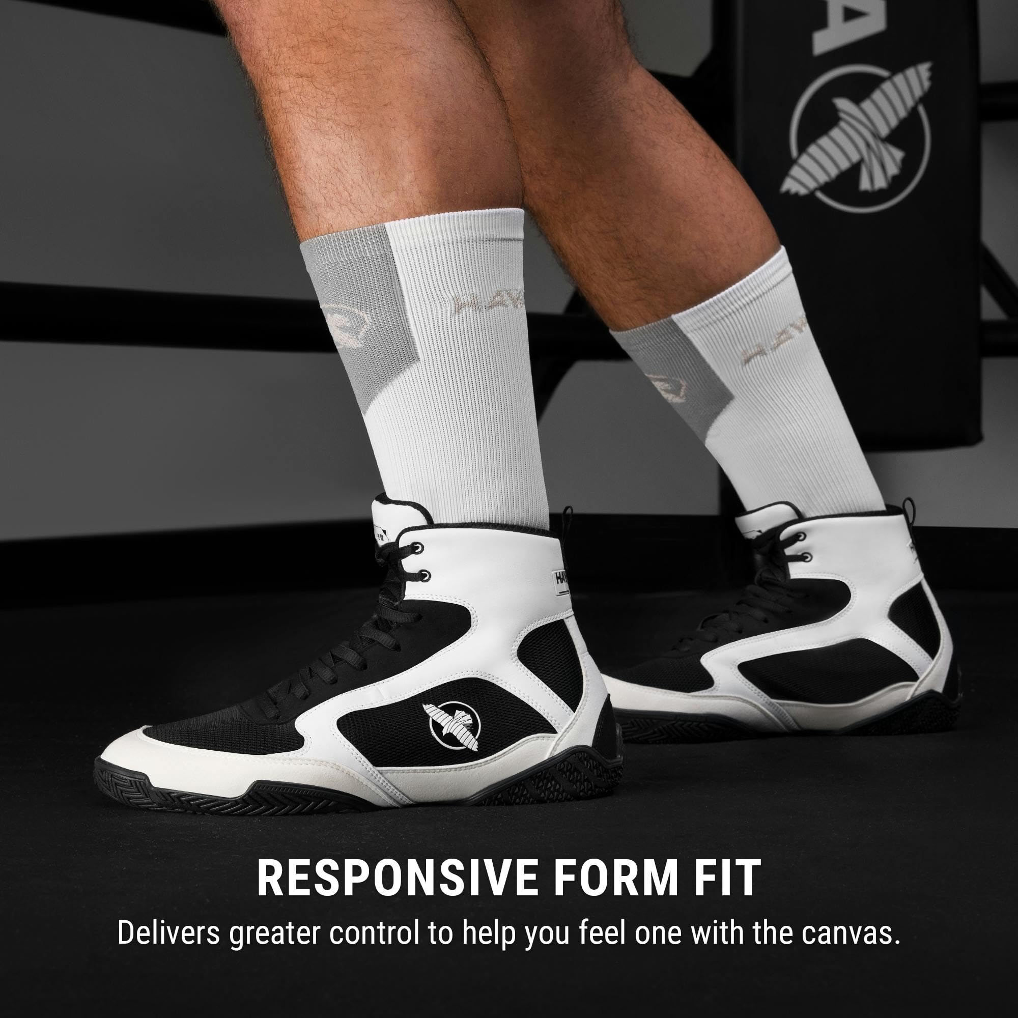Hayabusa Pro Boxing Shoes for Men & Women - Lightweight & Durable Training Footwear for Boxing, MMA & Kickboxing | Perfect for Gym Workouts & Competition