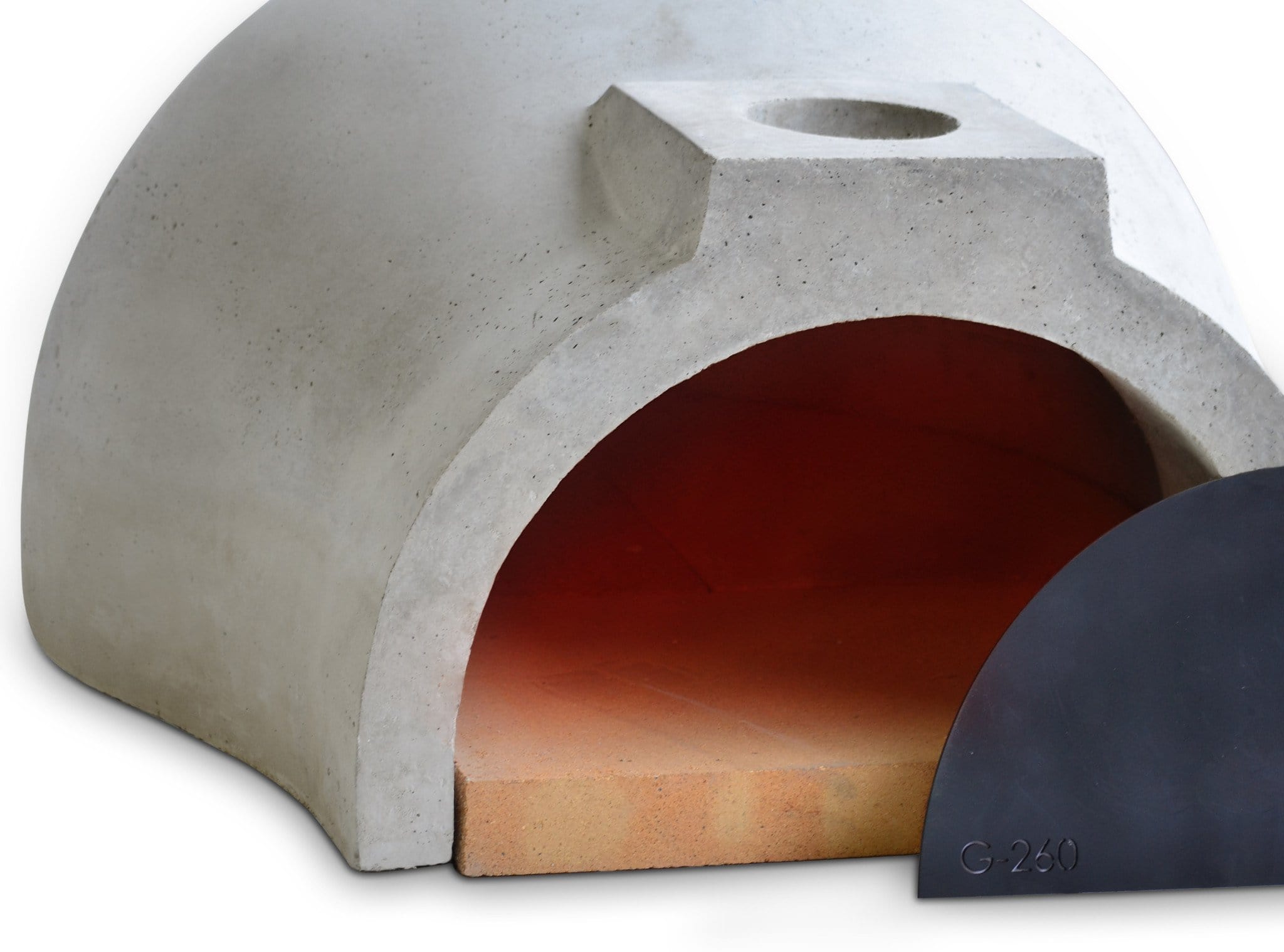 Garzoni 260 Single Piece Dome Pizza Oven Kit - Outdoor Wood Fired Pizza Maker for Backyard, Patio & Garden Cooking