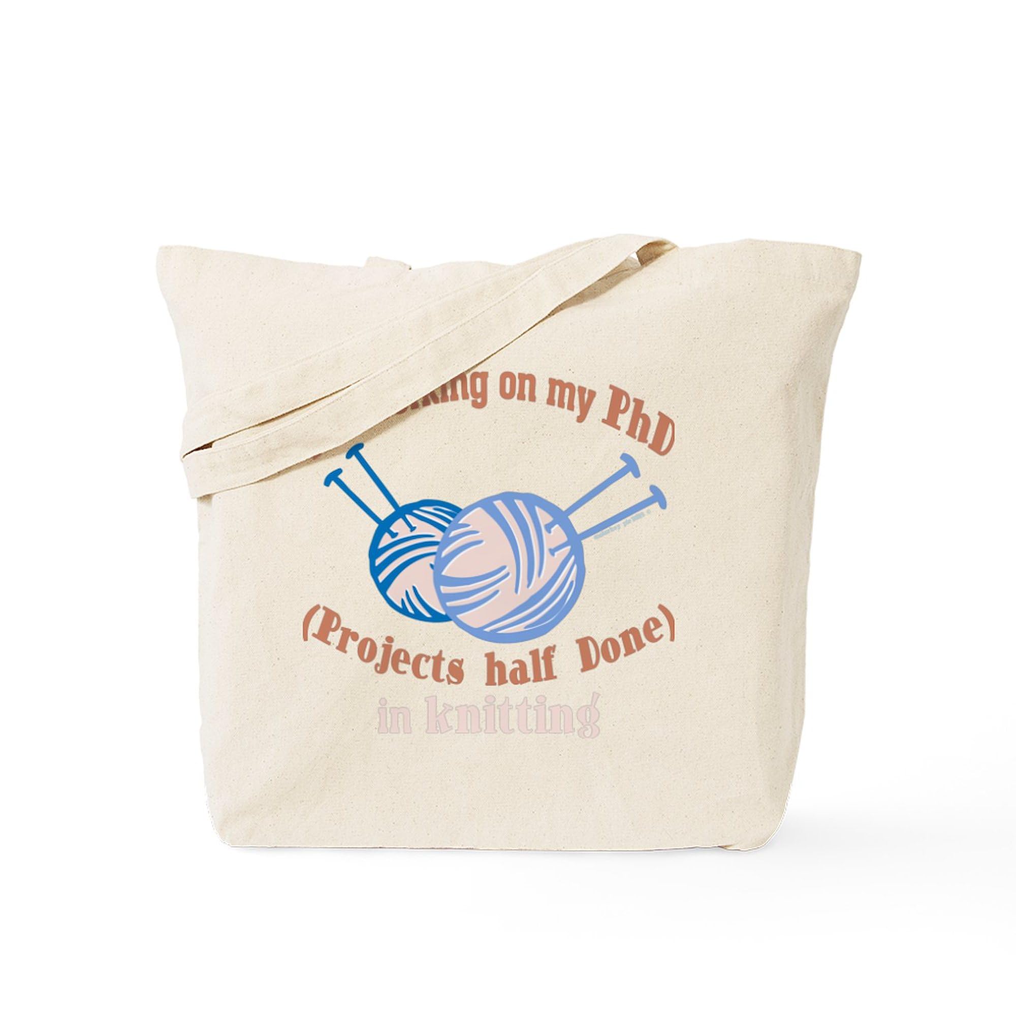 PhD Student Tote Bag - Natural Canvas Reusable Shopping Bag for Work, School & Groceries | Eco-Friendly & Durable for Everyday Use
