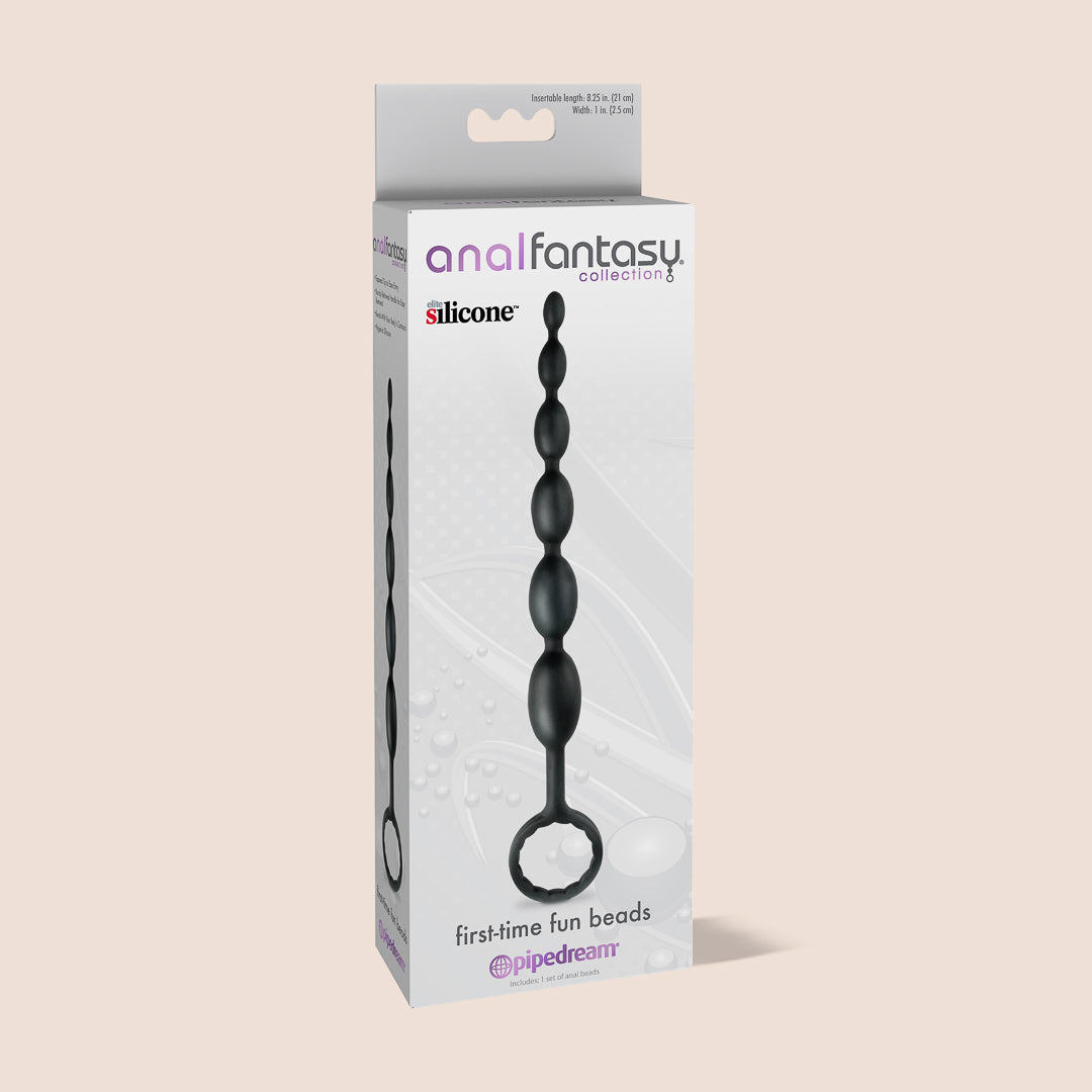 Anal Fantasy Beginner Beads for First Time Fun - Flexible & Comfortable Silicone Beads for Couples & Solo Play - Perfect for Sensual Exploration & Intimate Pleasure