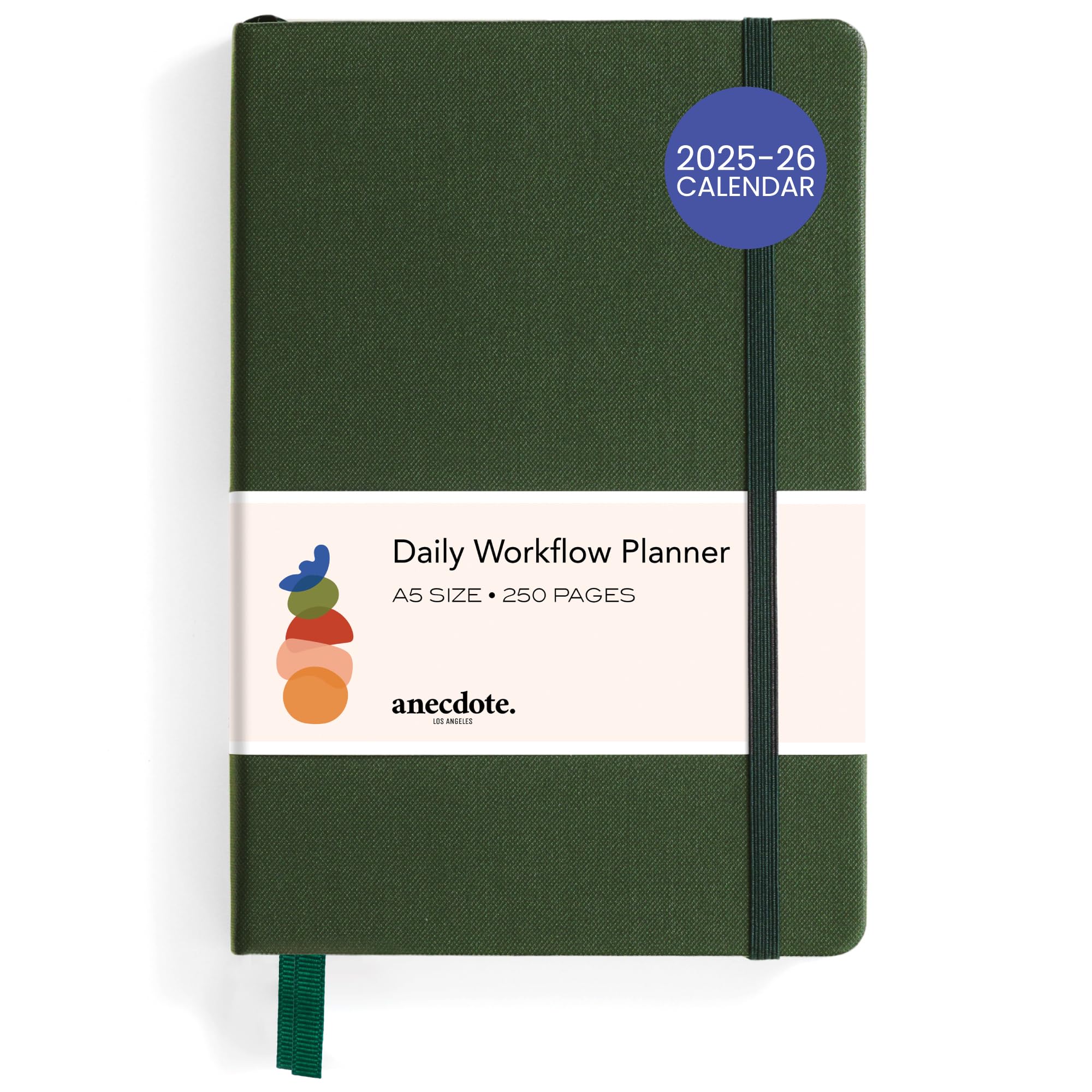 Anecdote 2025 Planner - Monthly Weekly Daily Organizer for Success | A5 Hardcover Goal Setting Notebook | Perfect for Work, School & Personal Productivity | Start Anytime & Achieve Your Goals