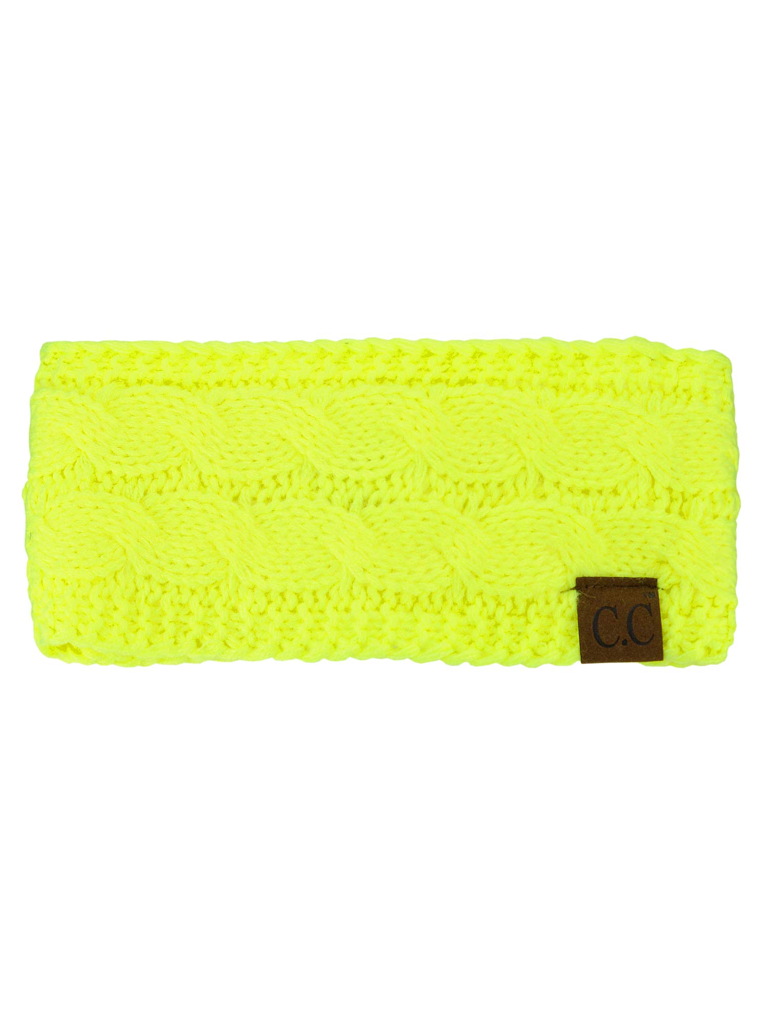 Soft Stretch Winter Warm Cable Knit Fuzzy Lined Ear Warmer Headband for Women & Men - Cozy Cold Weather Accessory for Skiing, Running, Hiking & Outdoor Activities