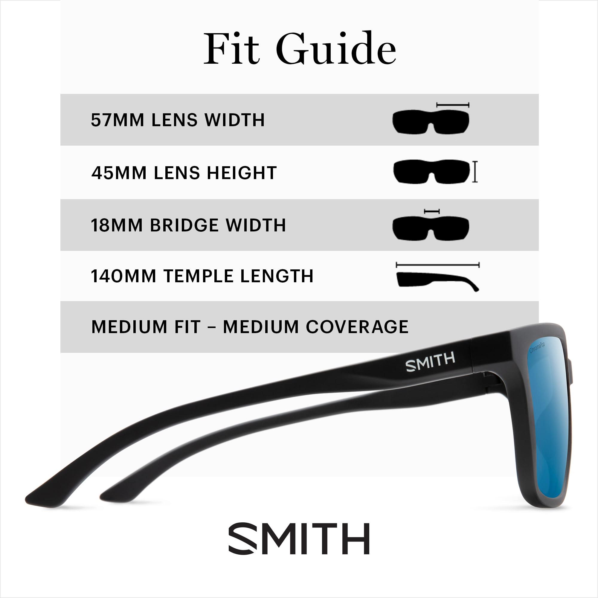 SMITH Polarized Sports Sunglasses for Men & Women – UV Protection, Lightweight & Durable for Running, Cycling, Hiking & Outdoor Activities