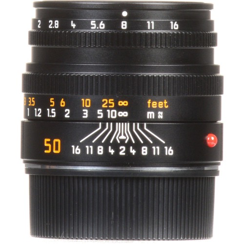 Leica Summicron M 50mm f/2.0 Manual Focus Prime Lens for Leica M Mount Cameras - Black | Perfect for Street Photography, Portraits & Low Light Shooting