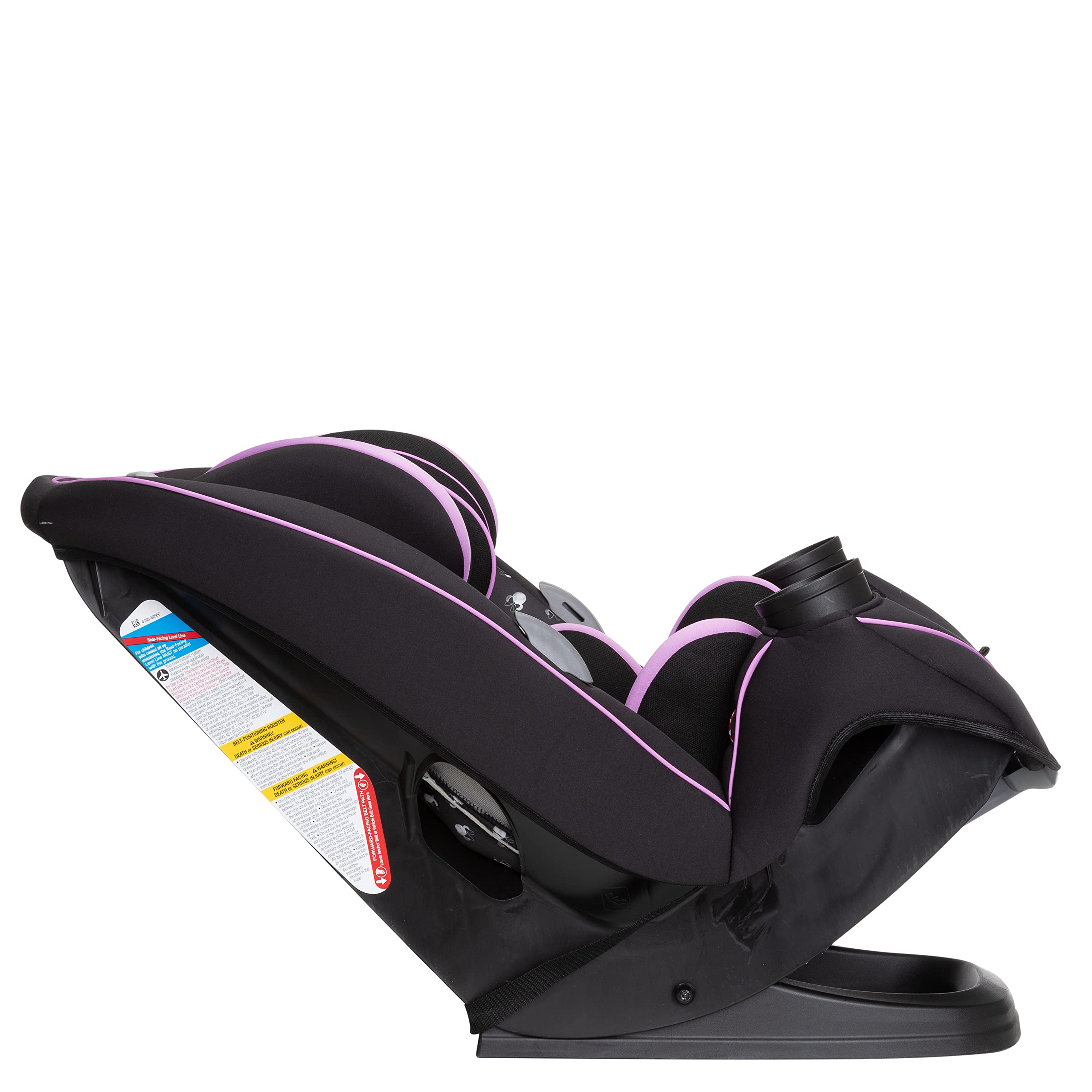 Disney Midnight Minnie Convertible Car Seat for Kids - Rear Facing (5-40 lbs), Forward Facing (30-65 lbs), Booster (40-100 lbs) - Infant to Toddler Safety Seat - Perfect for Family Travel & Daily Commute