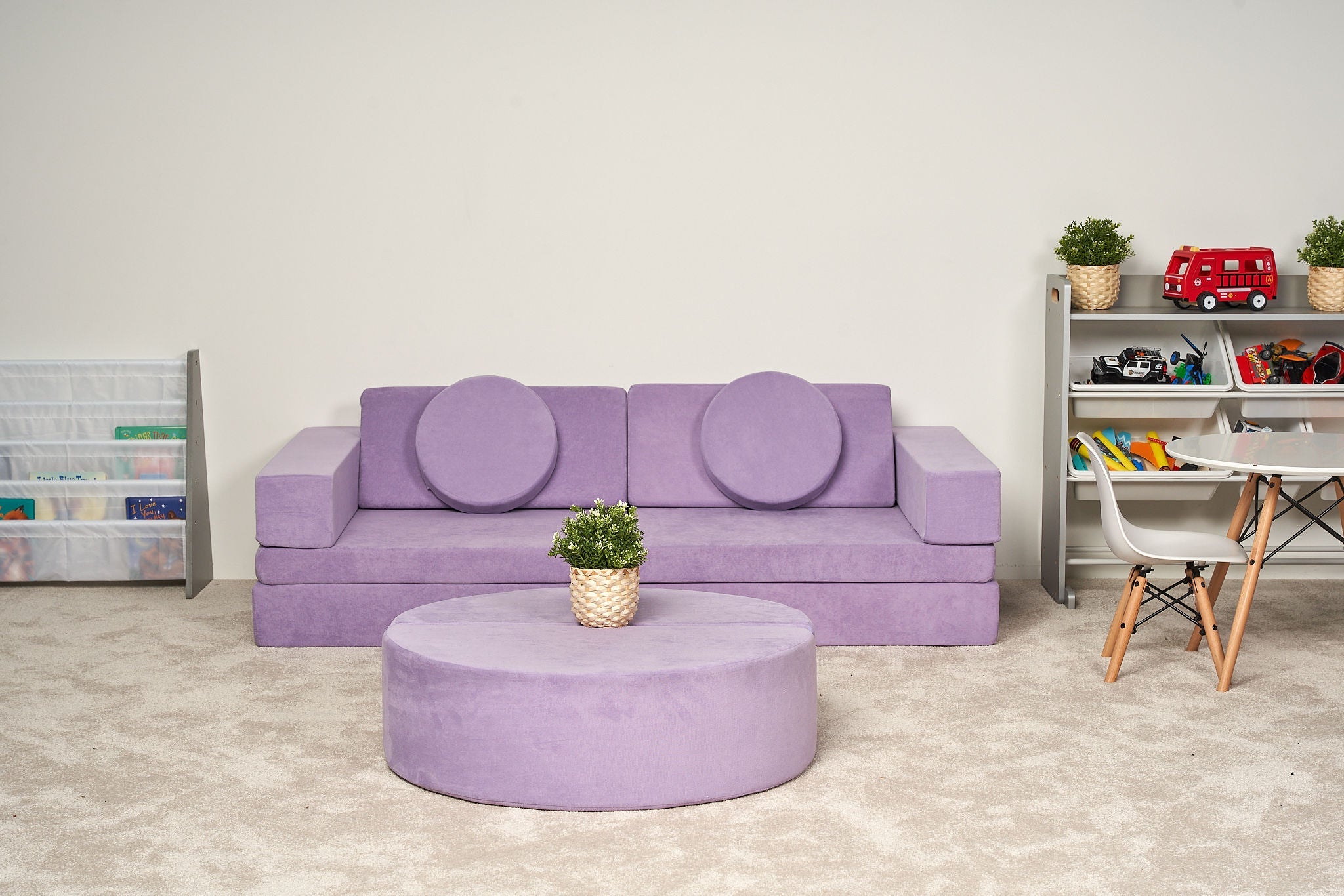 Modular Play Sofa for Kids - Soft & Safe Children's Play Couch - Perfect for Playrooms, Daycare & Indoor Play Areas