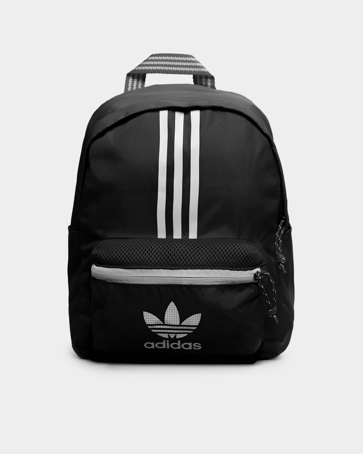 Adidas Small Backpack for Men & Women - Lightweight Durable Daypack for School, Travel & Gym - Black/White