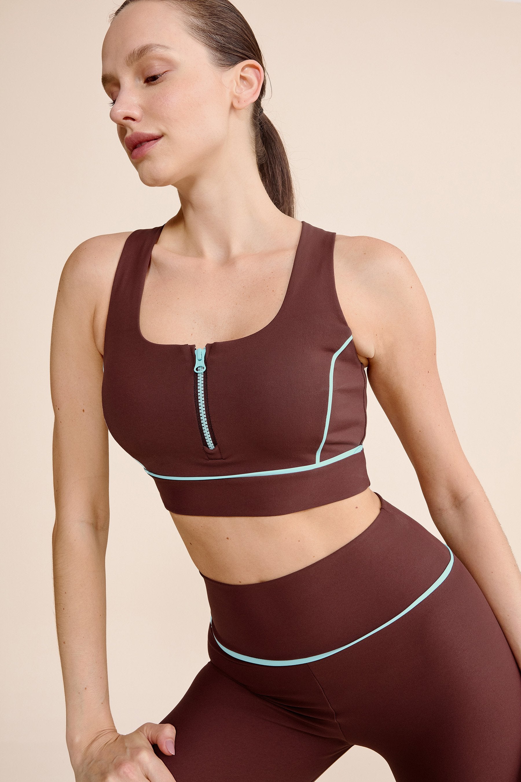 Zip Filete Active® Sports Bra - High Support Workout Bra for Women - Perfect for Running, Yoga & Gym