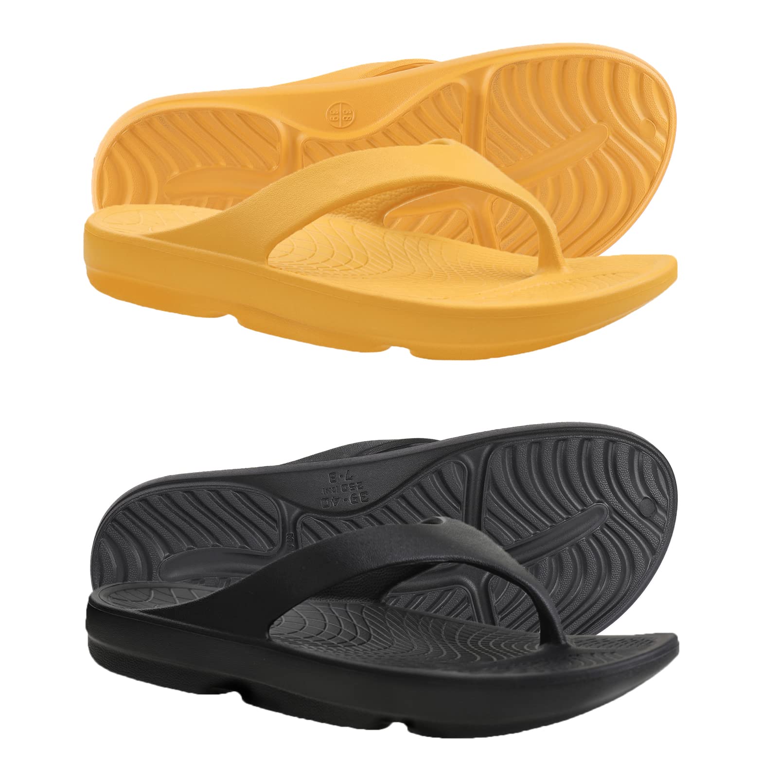 **Wishcotton Women's Flip Flop Sandals - Lightweight Thong Sandals for Recovery, Soft Waterproof Beach & Shower Slides - Anti-Slip Comfort for Pool, Spa & Travel**