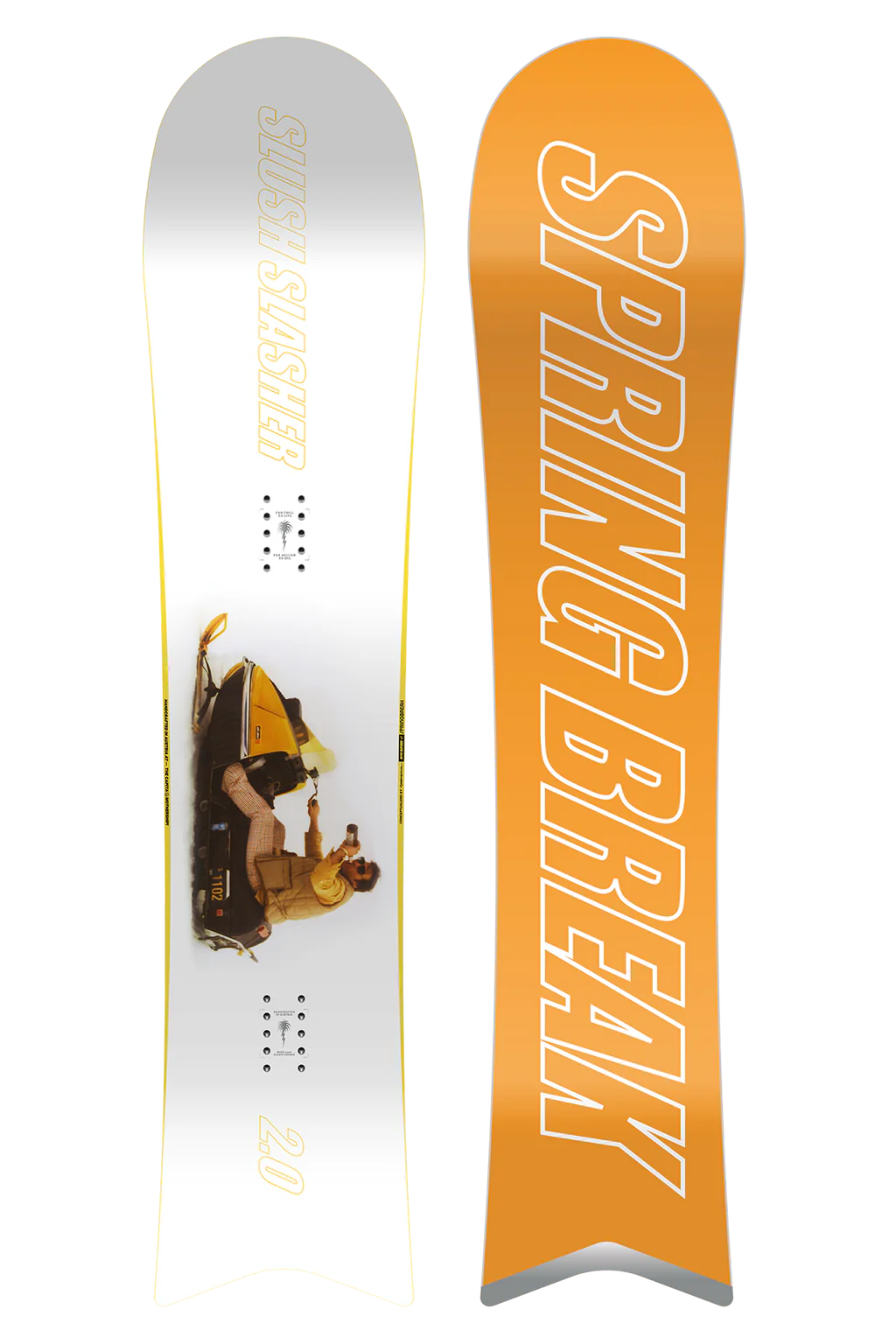 CAPiTA Spring Break Slush Slasher 2.0 Snowboard 2025 - All-Mountain Freestyle Snowboard for Men & Women | Perfect for Powder, Park & Urban Riding