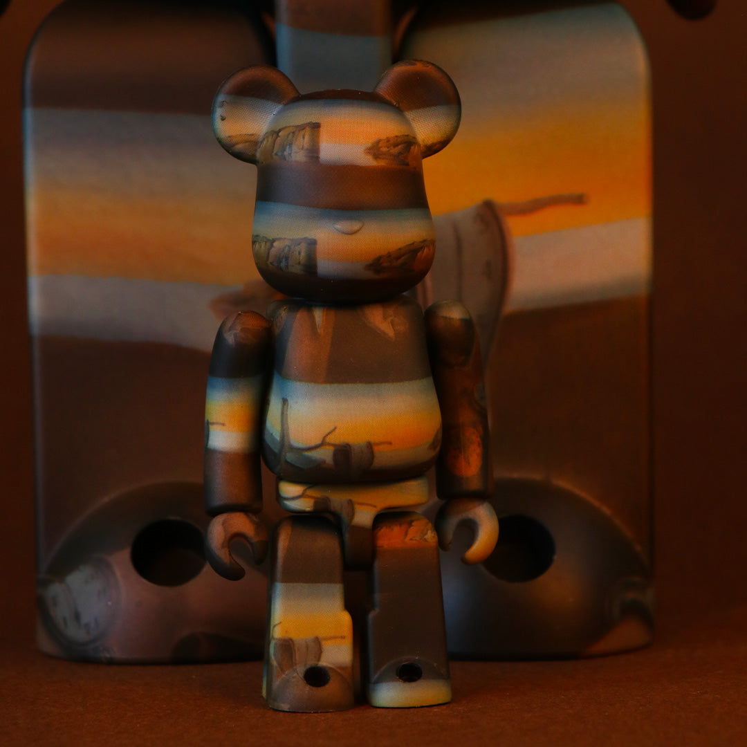 400% + 100% Bearbrick Salvador Dali The Persistence of Memory Collectible Art Figure - Perfect for Home Decor, Office Display & Gift for Art Lovers