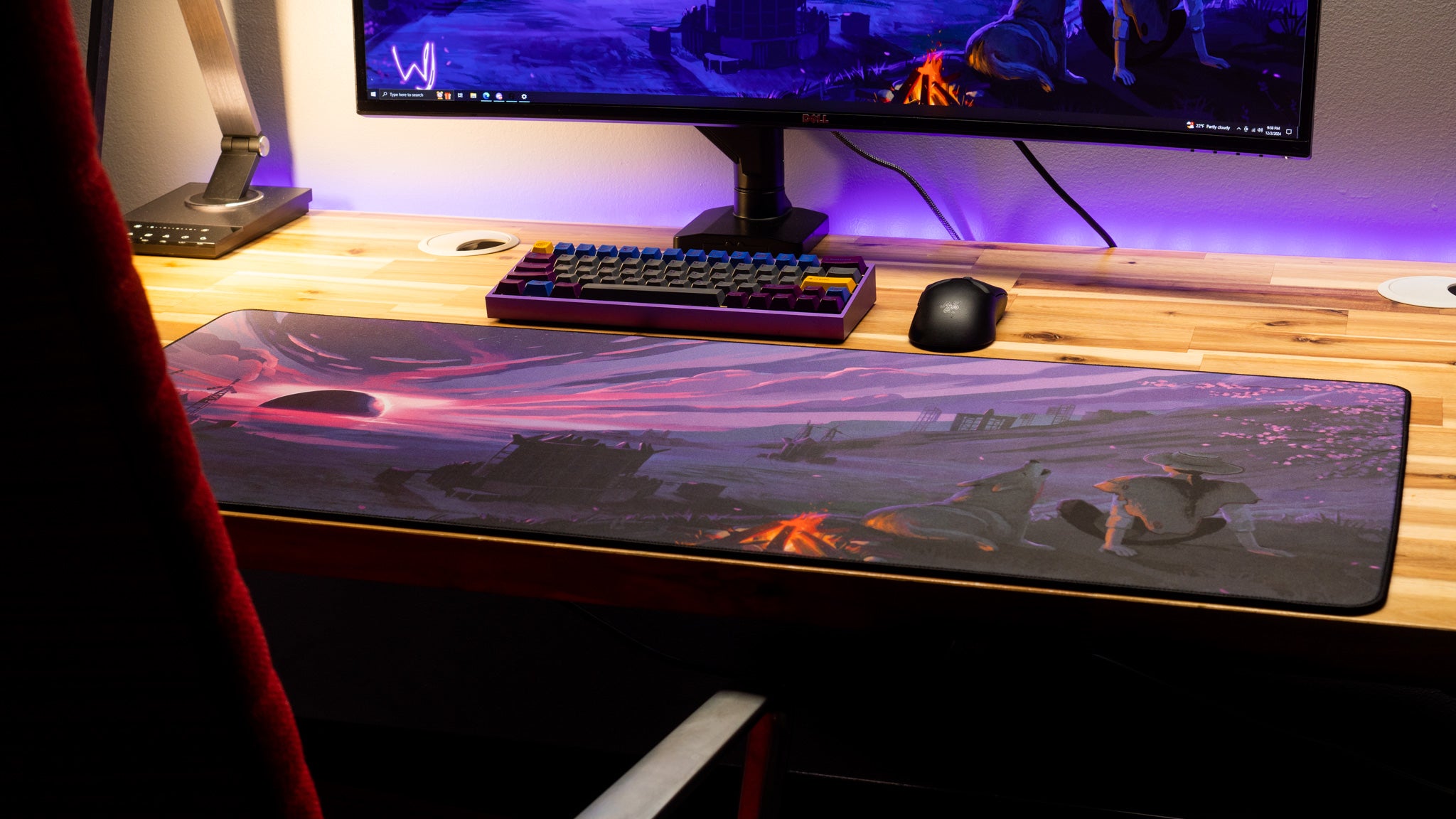 Willjum Dopamine Dreams Rust Limited Edition Gaming Desk Mat & Mouse Pad - Content Creator Collaboration for Rust Gamers | Perfect for Gaming Setups & Streamer Desks