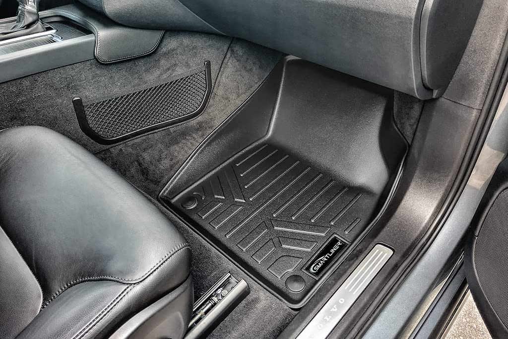 Premium SMARTLINER All-Weather Floor Mats & Cargo Liner Set for 2016-2025 Volvo XC90 (Excluding Plug-in Hybrid) - 3-Row Protection, Durable Black Custom Fit - Perfect for Family Road Trips & Outdoor Adventures