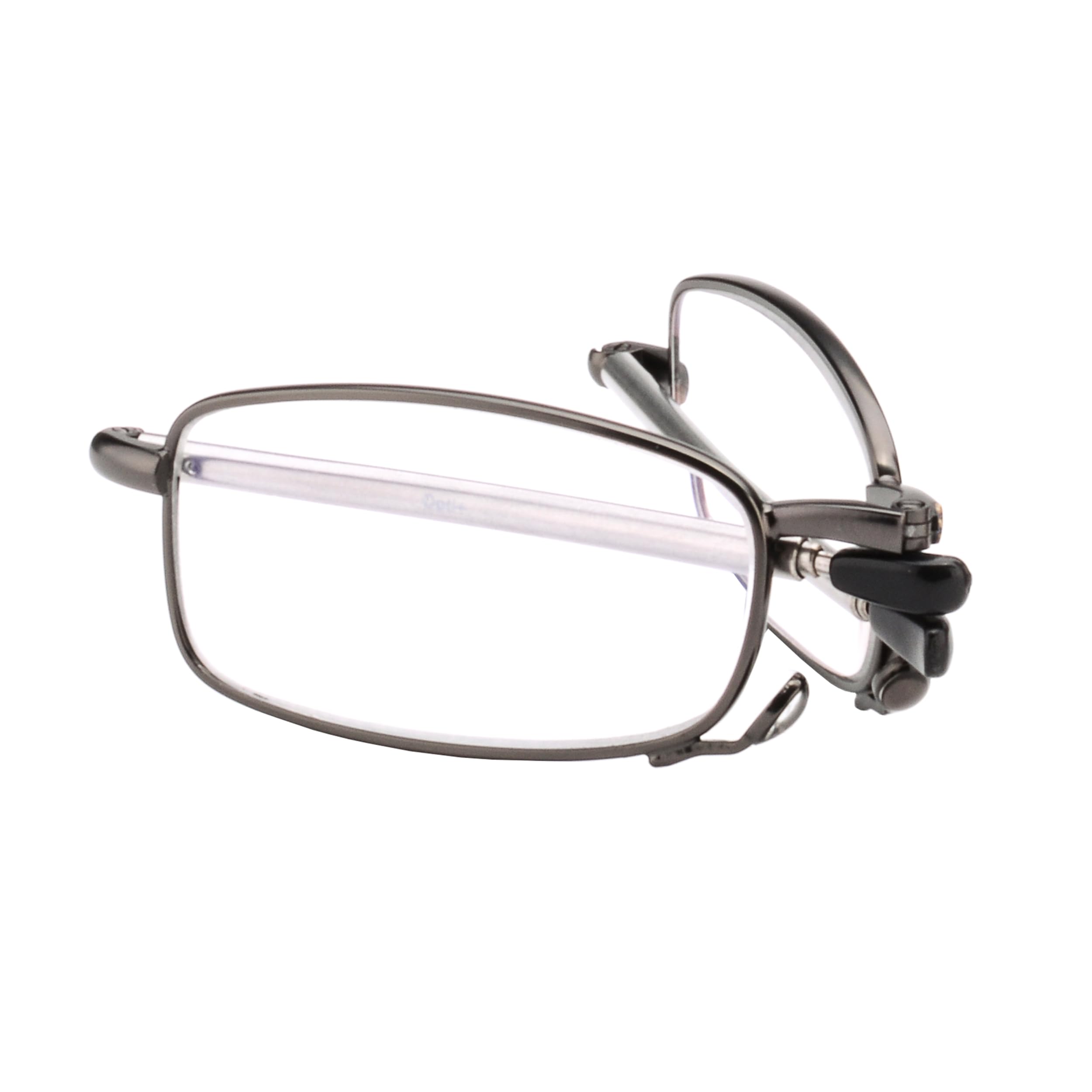 Foldable Reading Glasses with Case - Lightweight Folding Eyeglasses for Women & Men - AR Compatible - Perfect for Travel, Reading & Computer Use