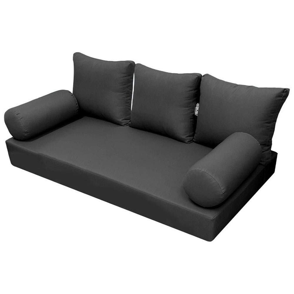 Prolinemax Outdoor Style 3 Full Knife Edge Daybed Mattress Bolster Pillow Fitted Cover - Waterproof & Durable AD003 - Perfect for Patio, Poolside & Outdoor Lounging
