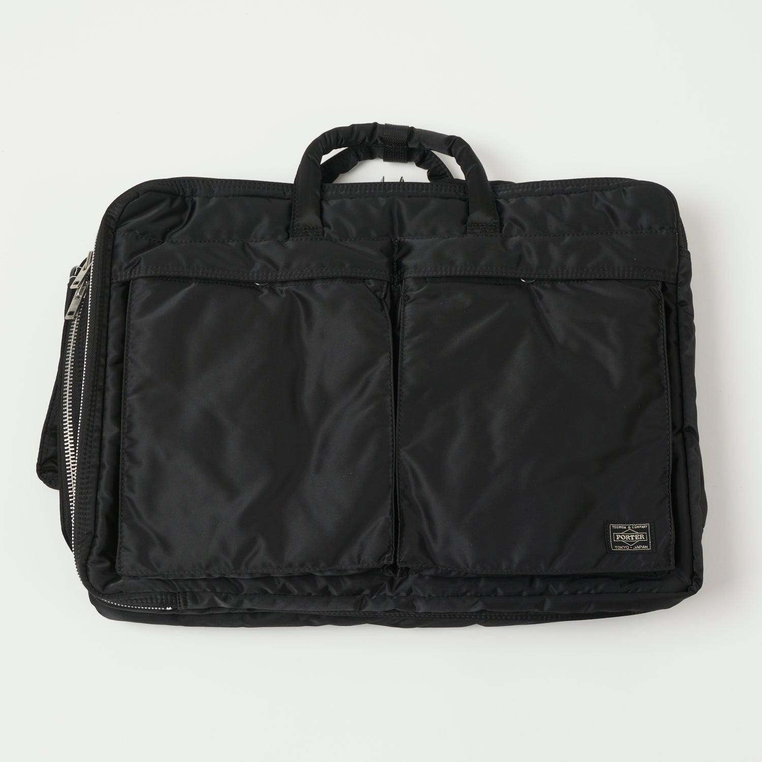 Porter Yoshida & Co. Tanker 3-Way Briefcase - Premium Leather Business Bag for Men & Women - Perfect for Office, Travel & Daily Commute