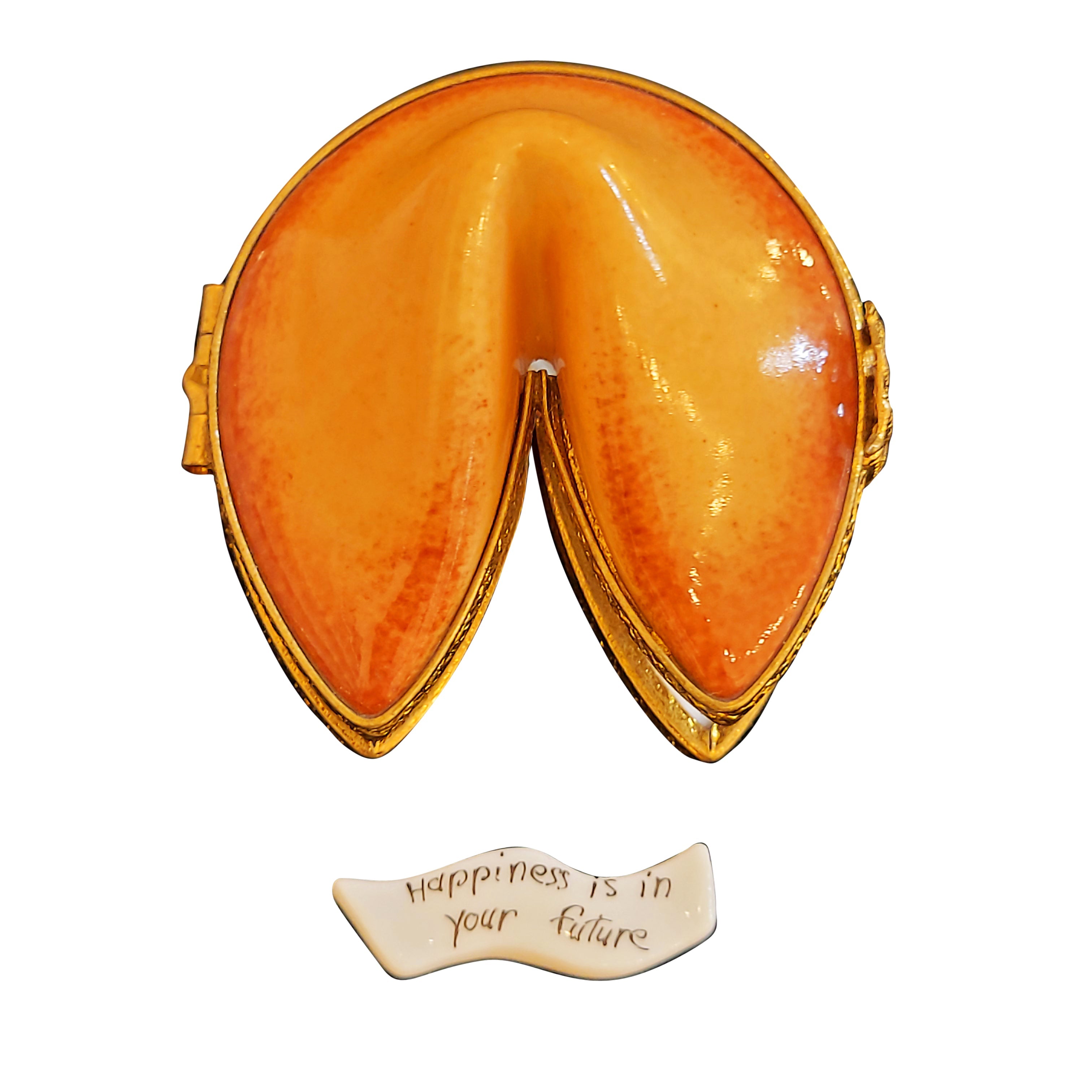 Authentic Fortune Cookie Limoges Box - Chinese Porcelain Collectible for Home Decor & Gift Giving | Perfect for Asian-Themed Parties, Wedding Favors, and Cultural Displays