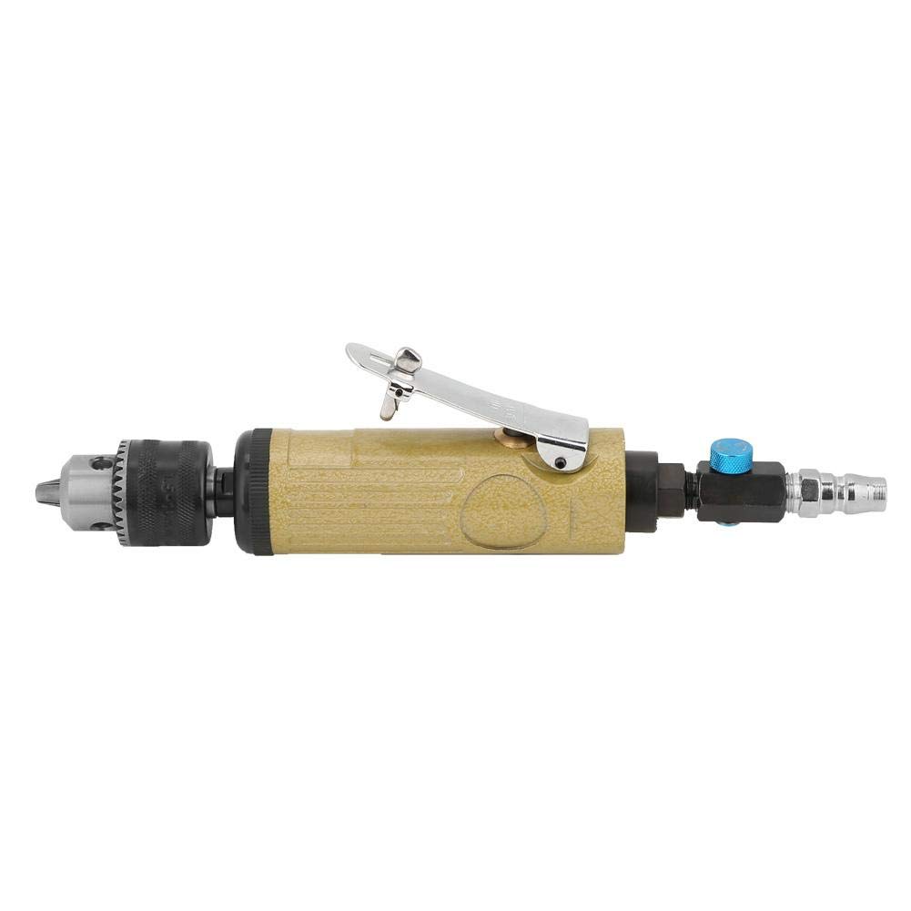 22000RPM Straight Shank Pneumatic Air Drill Tool with Adjustable Speed - High Power Industrial Air Drill for Metal, Wood, Plastic - Includes Wrench & Chuck Key for Polishing, Engraving & Drilling - Perfect for DIY Projects, Automotive Repair & Metalworking