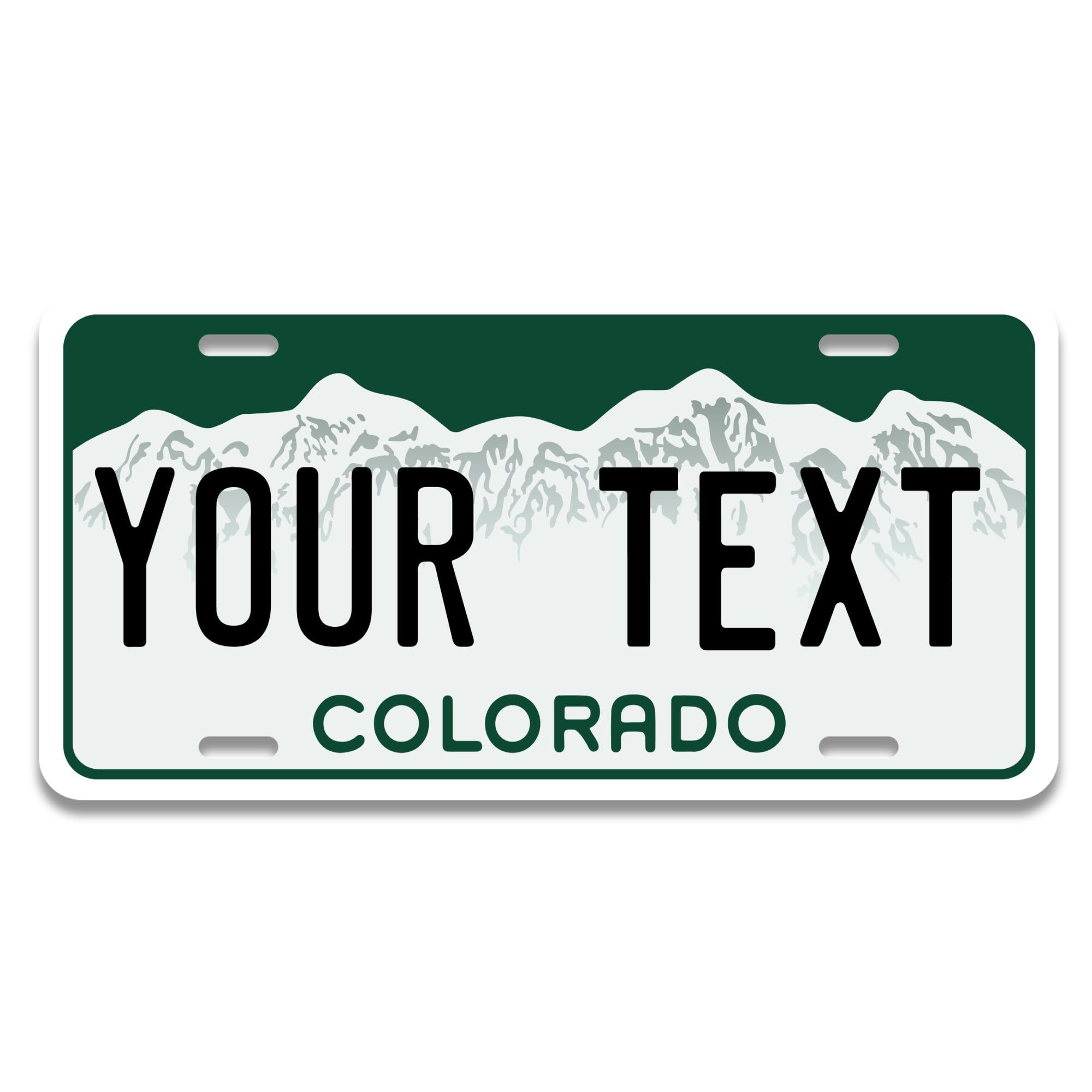 Custom Colorado License Plate - Personalized 6x12 Inch Metal Car Tag - Made in USA - Choose from 50 States - Perfect for Cars, Trucks, Motorcycles & Collectors