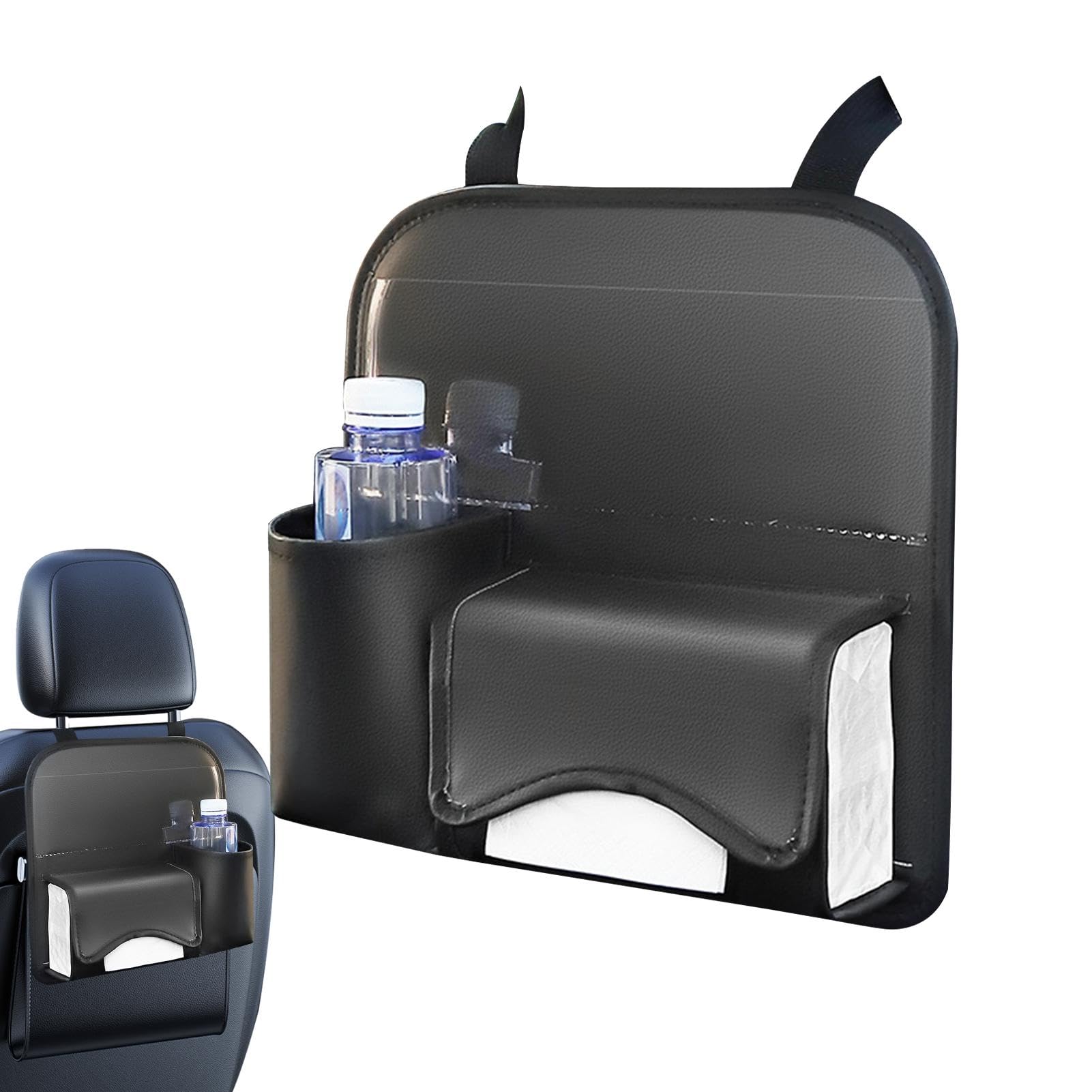 Car Seat Back Organizer - Large Capacity Car Storage Organizer with Multiple Pockets for Snacks & Toys | Perfect for Road Trips, Family Travel & Daily Commute