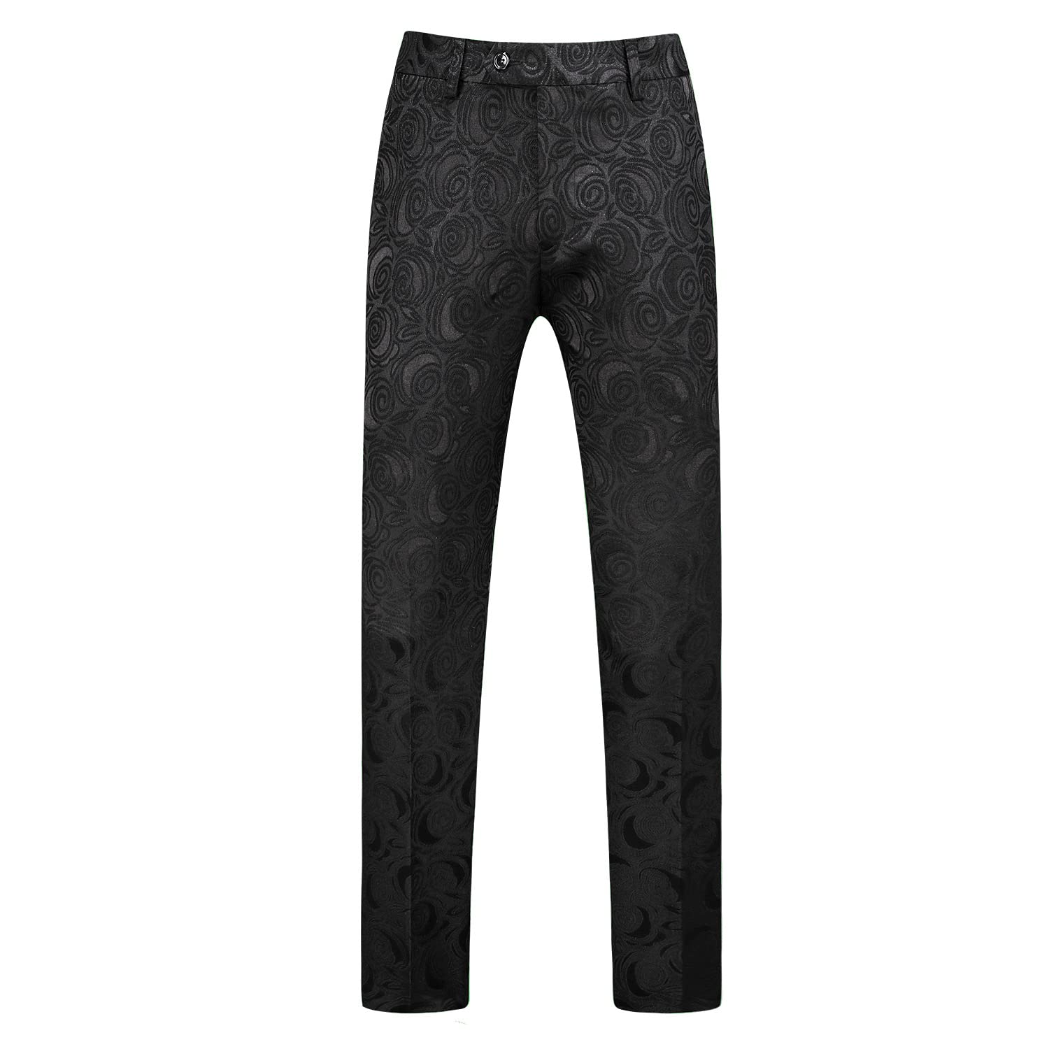 Stylish MOGU Floral Print Dress Pants for Men - Comfortable Office & Wedding Formal Wear