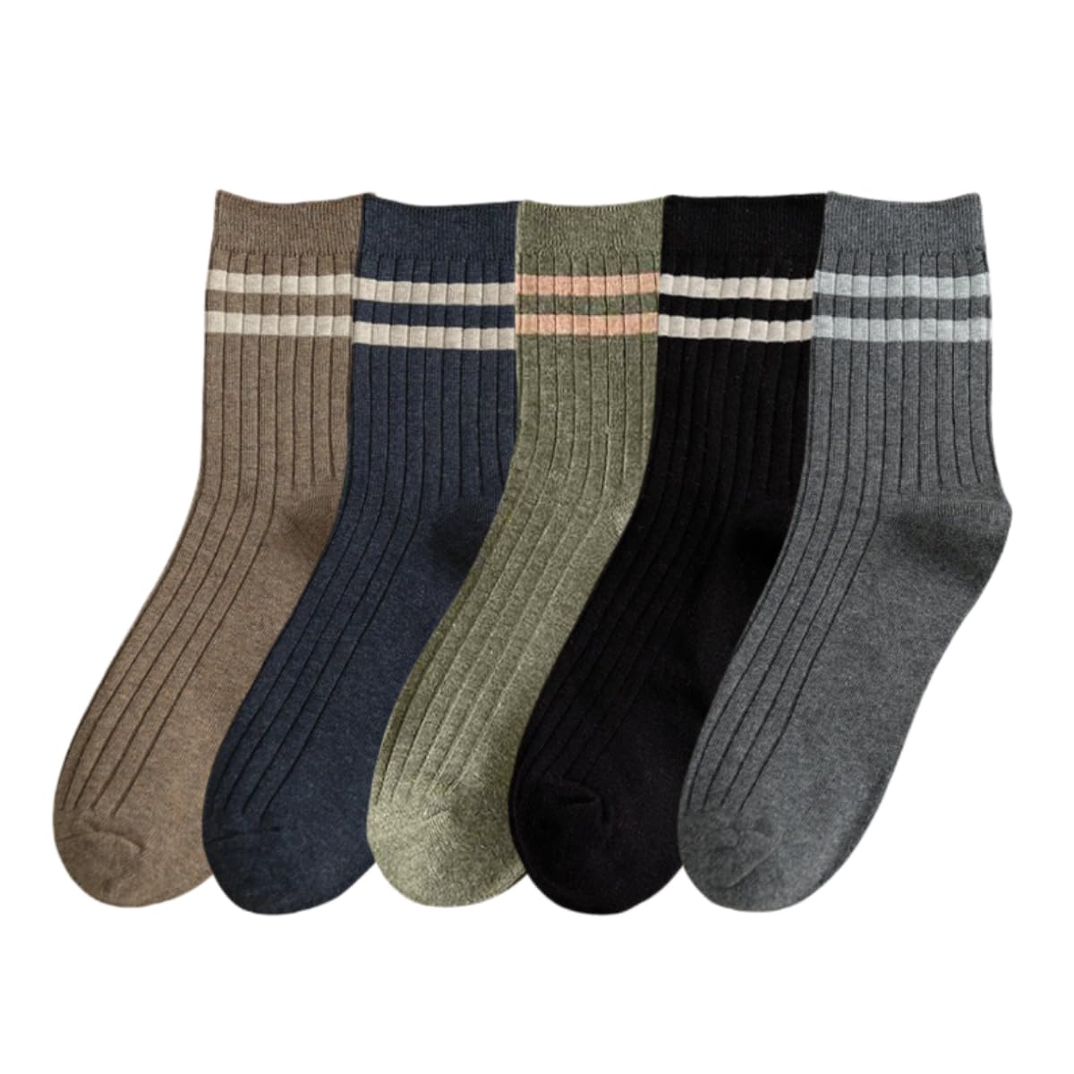 Men's Athletic Cotton Socks 5-Pack - Breathable Ankle Socks for Running, Gym & Casual Wear - Comfortable Workout Socks for Sports & Everyday Use