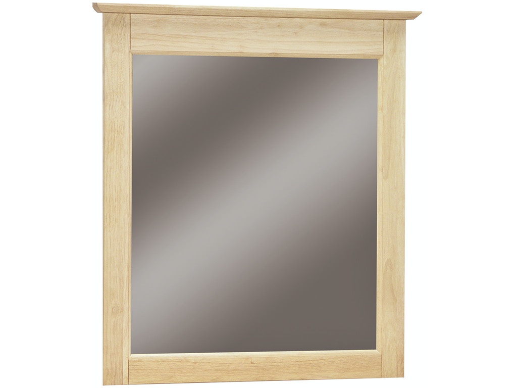 Lancaster Mirror - Full-Length Wall Mirror with Rustic Wood Frame, Perfect for Bedroom, Living Room, and Entryway Decor