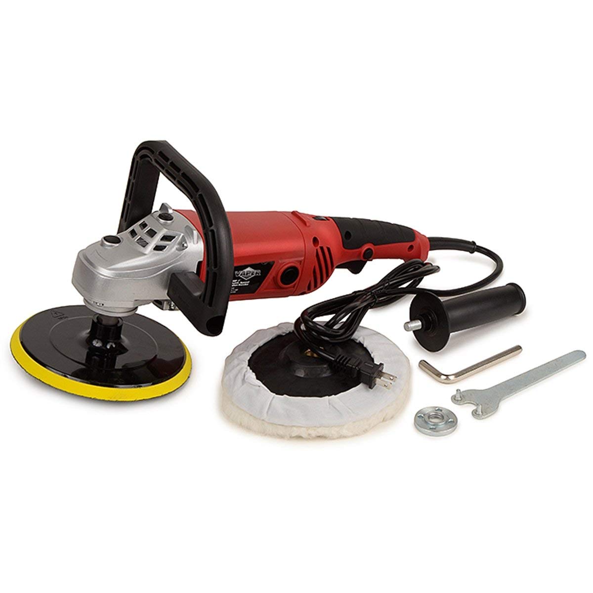 Titan 22530 7-Inch 11 Amp Heavy-Duty Polisher & Sander for Cars, Boats, and Metal Surfaces - Professional Auto Detailing & Woodworking Power Tool