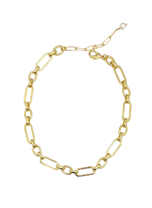 Jasmine Gold Chunky Paperclip Necklaces for Women - Trendy Layered Statement Jewelry for Everyday Wear & Gift Giving