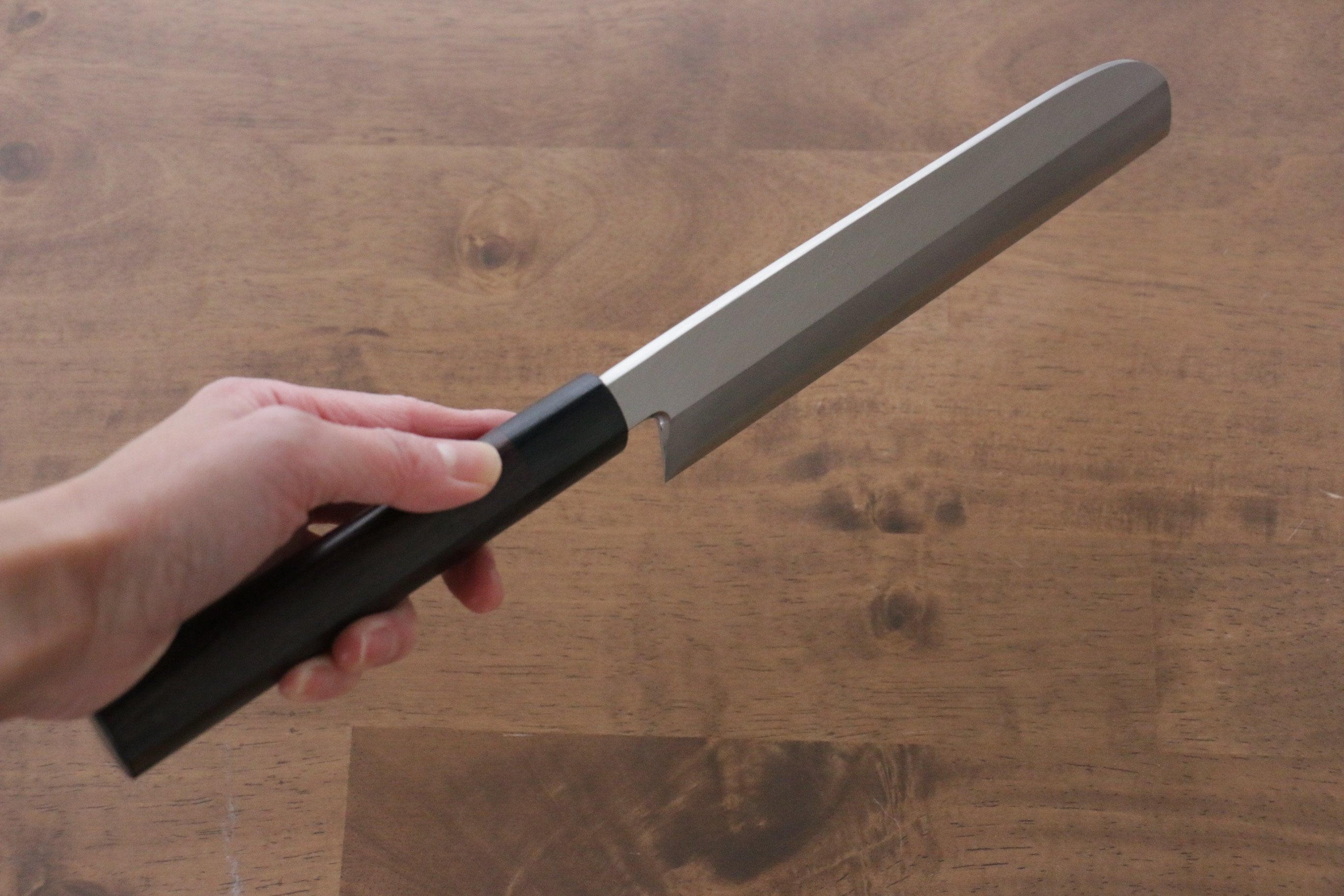 Premium Jikko Silver Steel No.3 Kamagata Usuba 210mm Japanese Chef Knife with Shitan Handle - Perfect for Sushi, Vegetables & Precision Cutting