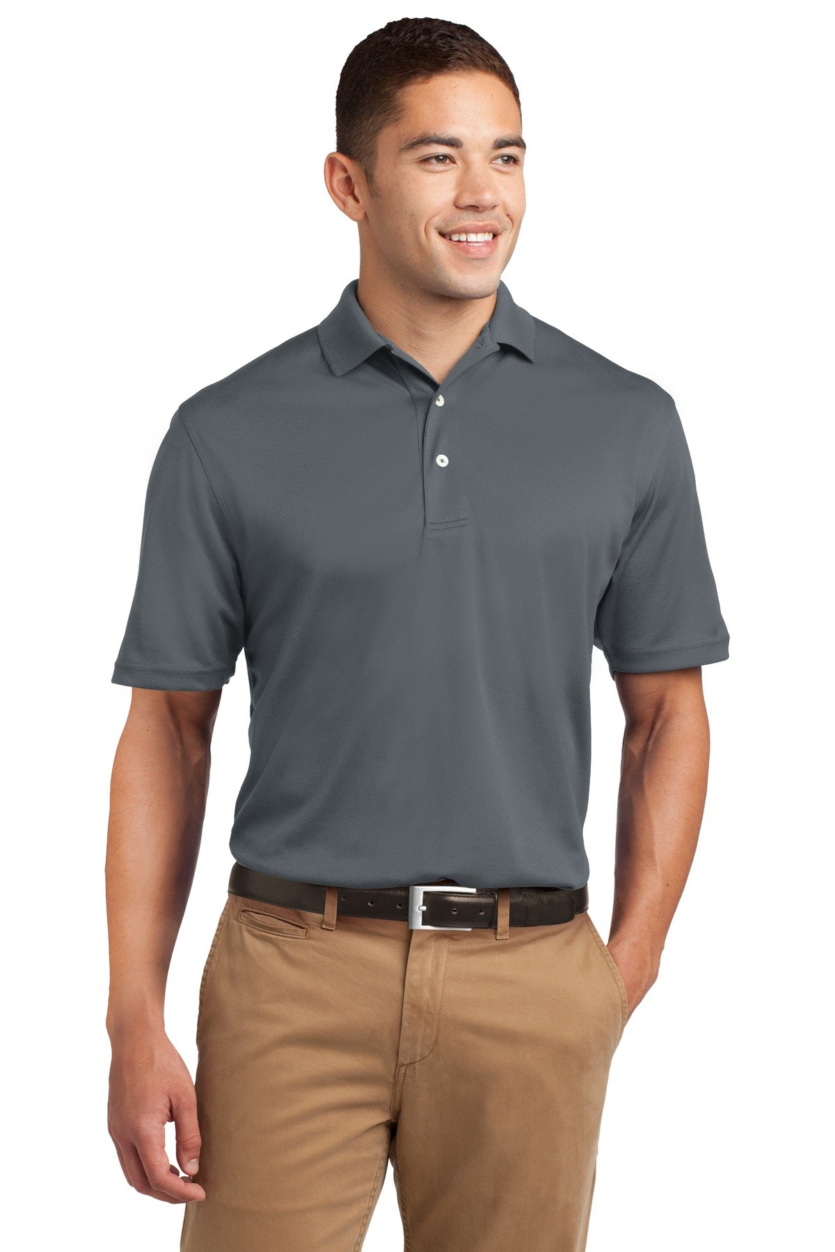SPORT-TEK Men's Moisture-Wicking Dri Mesh Polo Shirt - Breathable & Comfortable for Golf, Tennis & Outdoor Activities