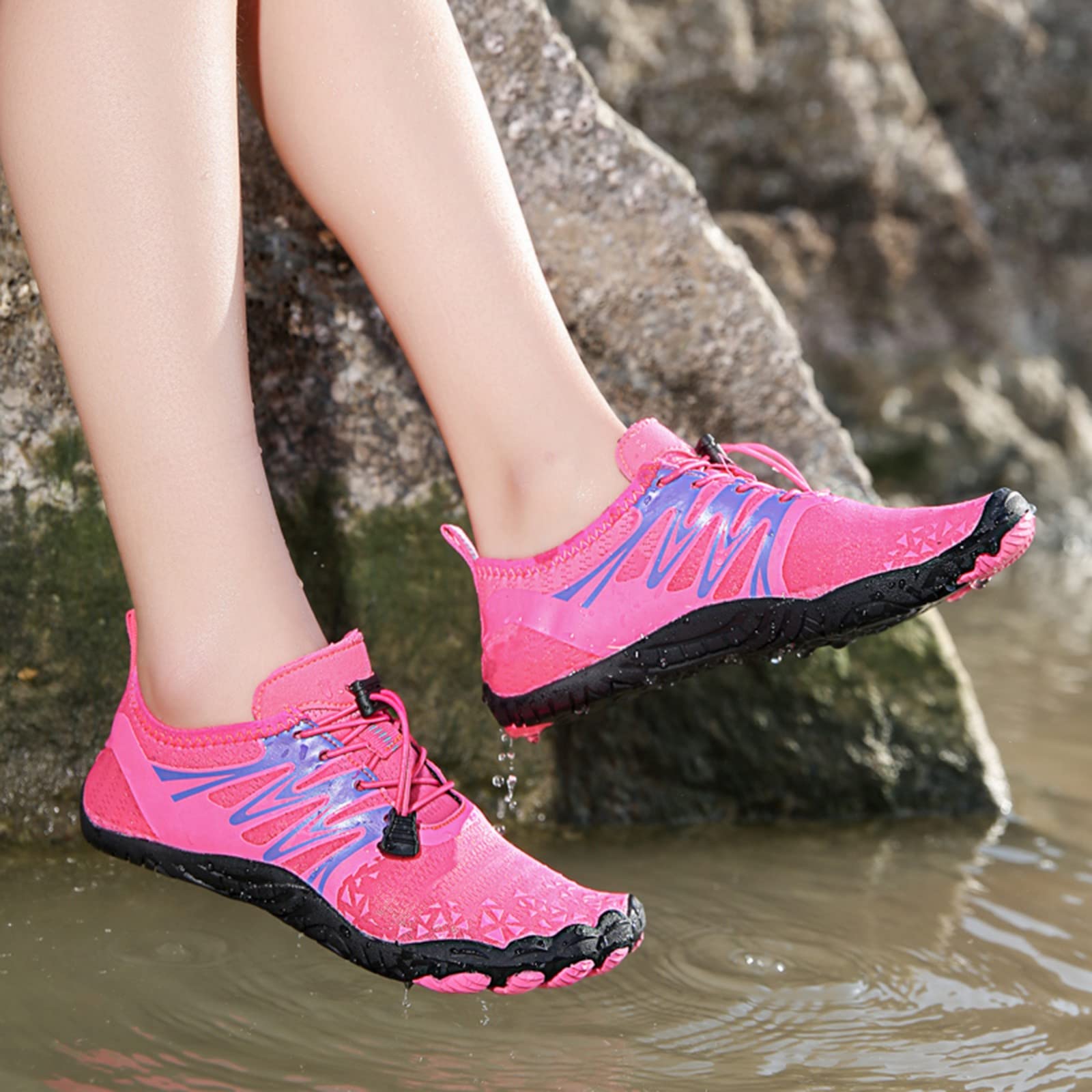 **Men's & Women's Water Shoes for Swimming, Diving, Hiking - Lightweight Quick-Dry Beach Shoes - Vegan Athletic Shoes for Outdoor Activities & Water Sports**