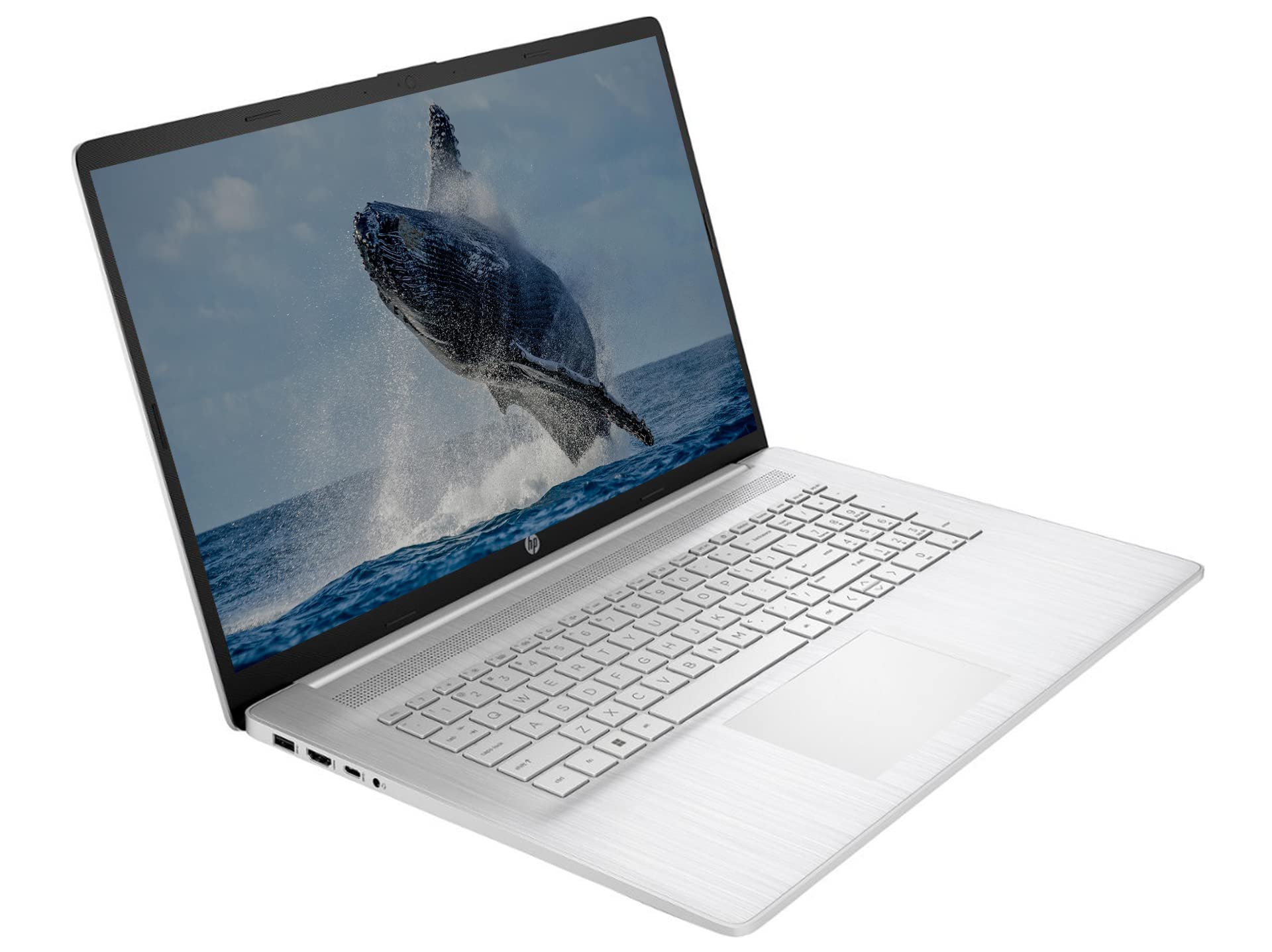HP 17 HD+ Laptop 2023 - Intel Core i3-1125G4 Quad-Core Processor, 32GB RAM, 1TB SSD - Webcam, Wi-Fi 6, HDMI, USB-C, Fast Charging, Bluetooth 5.0 - Windows 11 Pro - Perfect for School, Business & Home Office - Includes ROKC HDMI Cable