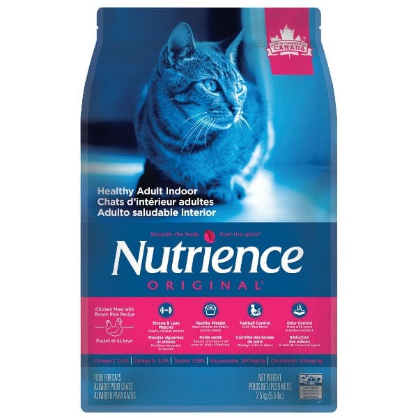 Nutrience Original Healthy Adult Indoor Dry Cat Food - Premium High Protein, Grain-Free Recipe for Indoor Cats - Perfect for Weight Control & Hairball Reduction at Home