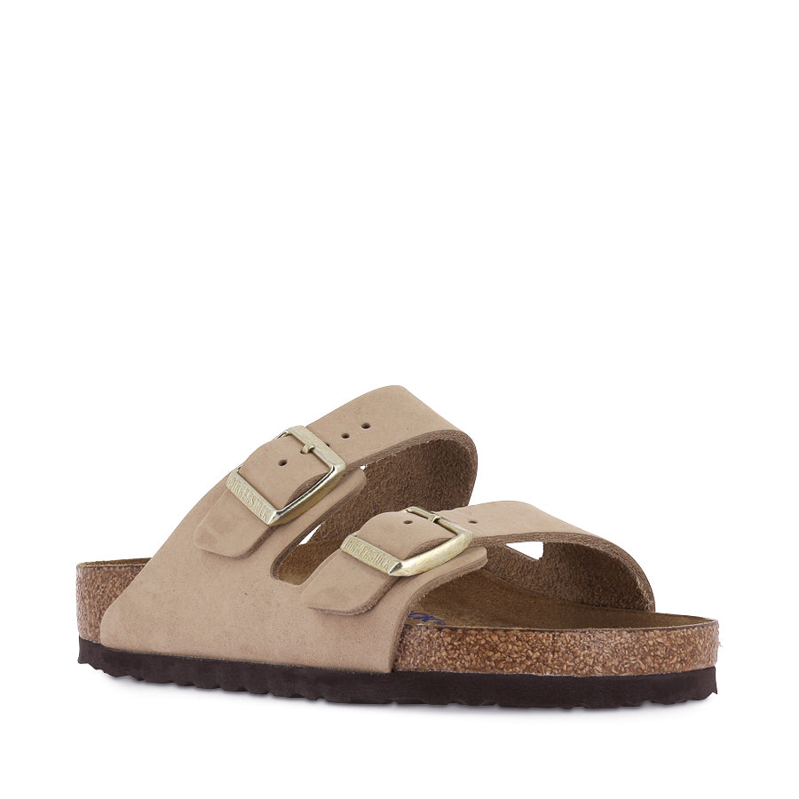 ARIZONA SFB NUBUCK SEASONAL SANDCASTLE NUBUCK Leather Sandals for Women - Comfortable Summer Casual Shoes for Beach, Vacation & Outdoor Wear
